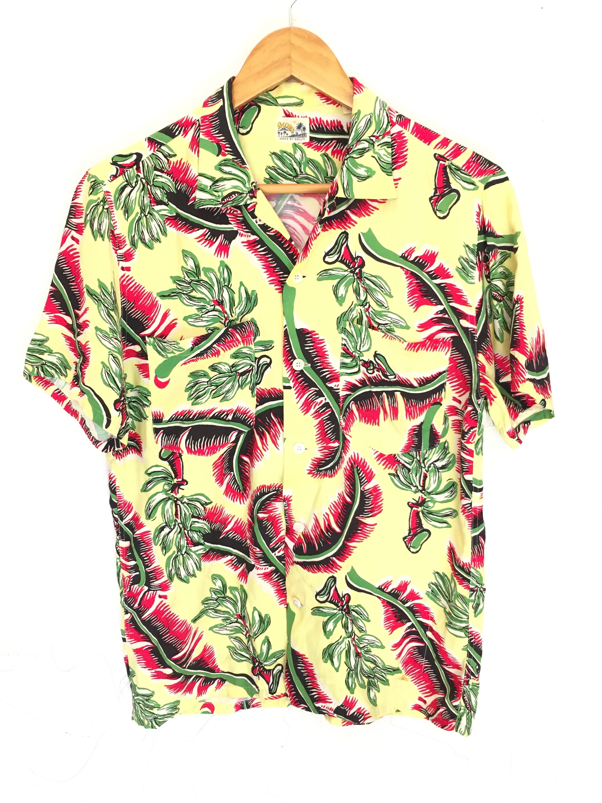 Blue Blue Japan × Orslow Vtg Blue Blue Japan aloha made by Seilin100% rayon shirt Size US S / EU 44-46 / 1 - 2 Thumbnail