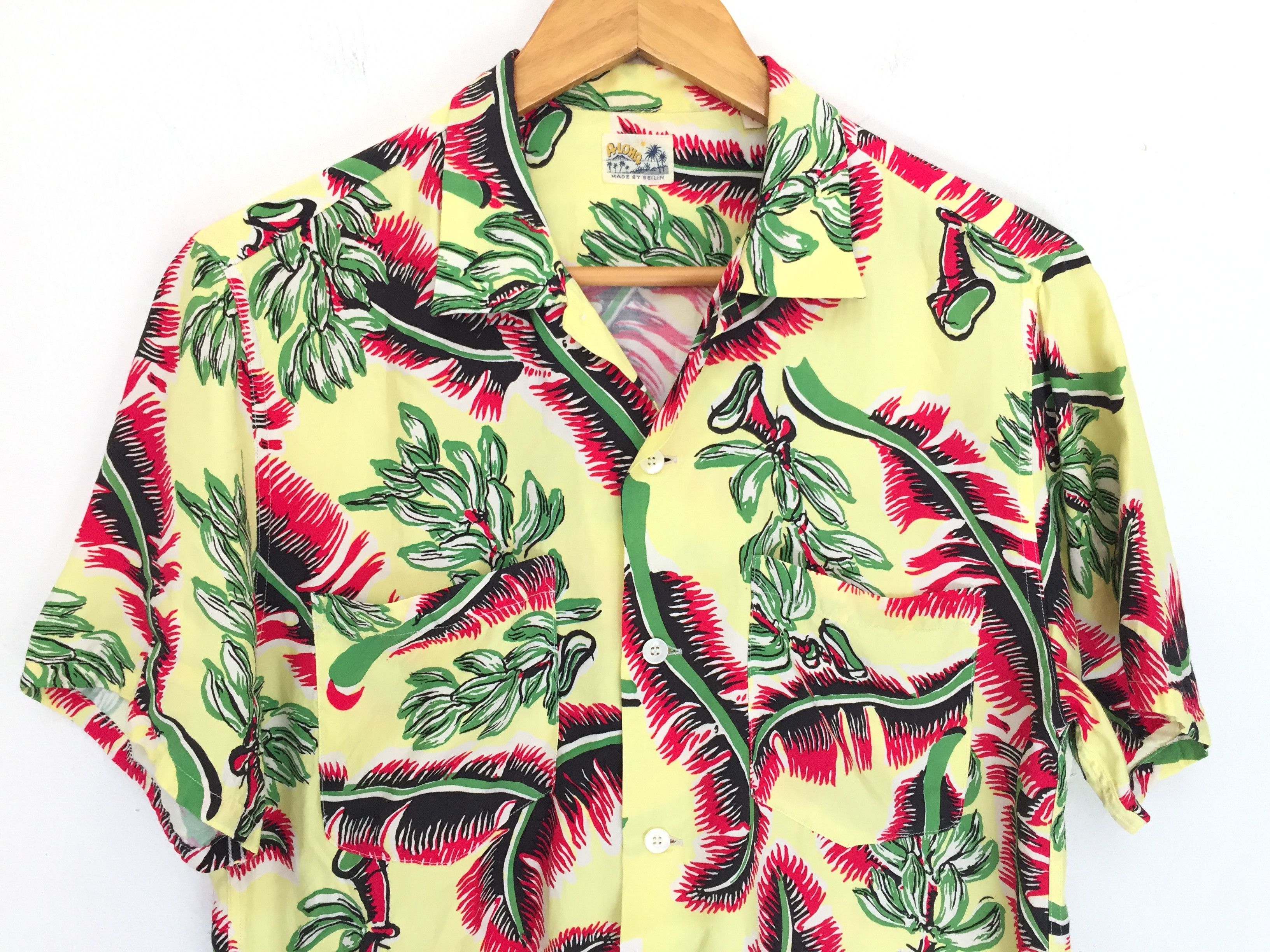 Blue Blue Japan × Orslow Vtg Blue Blue Japan aloha made by Seilin100% rayon shirt Size US S / EU 44-46 / 1 - 3 Thumbnail