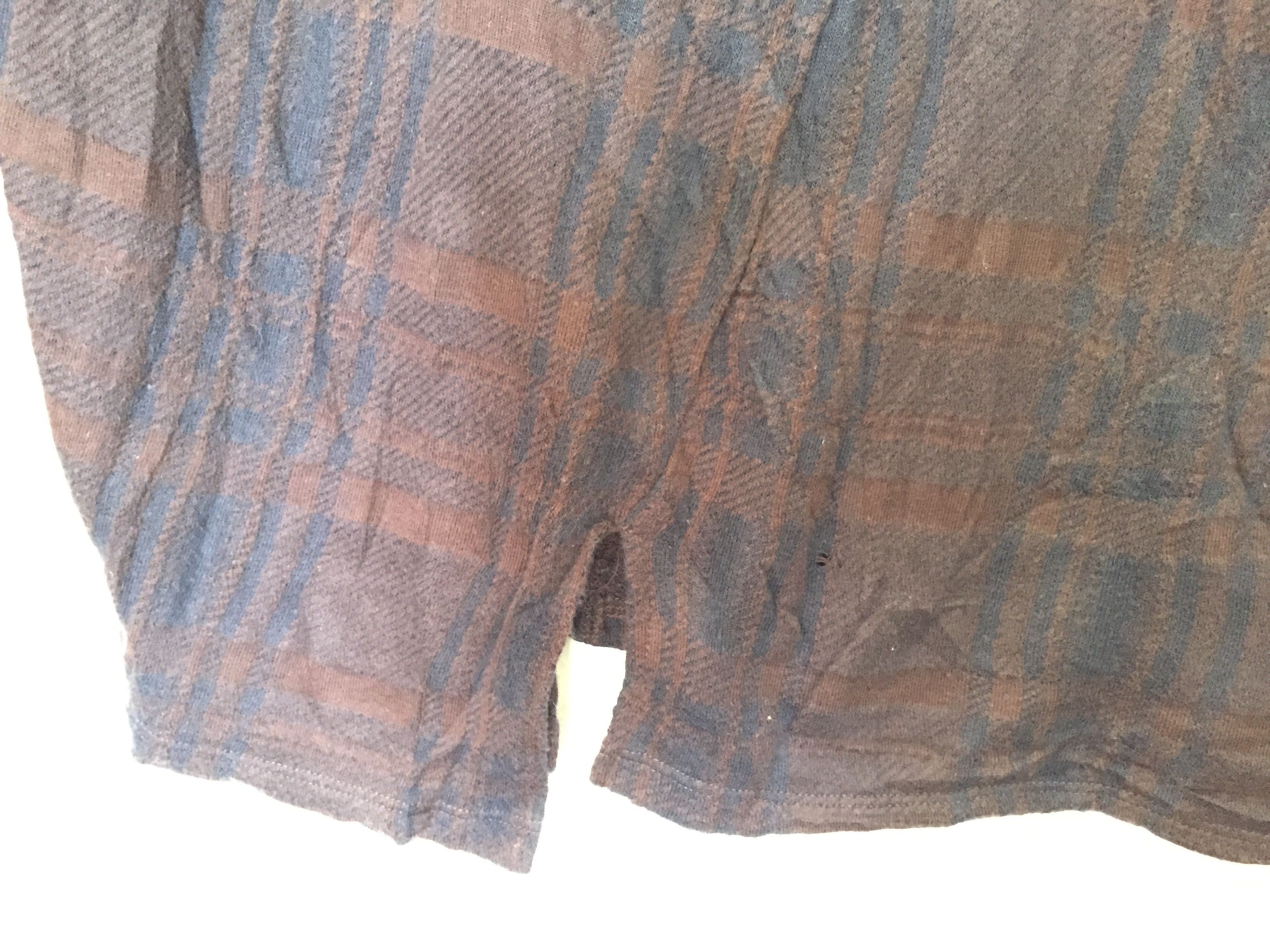 Zucca rayon navajo pattern asymmetrical split shirt Issey Miyake Size L / US 10 / IT 46 - 5 Thumbnail