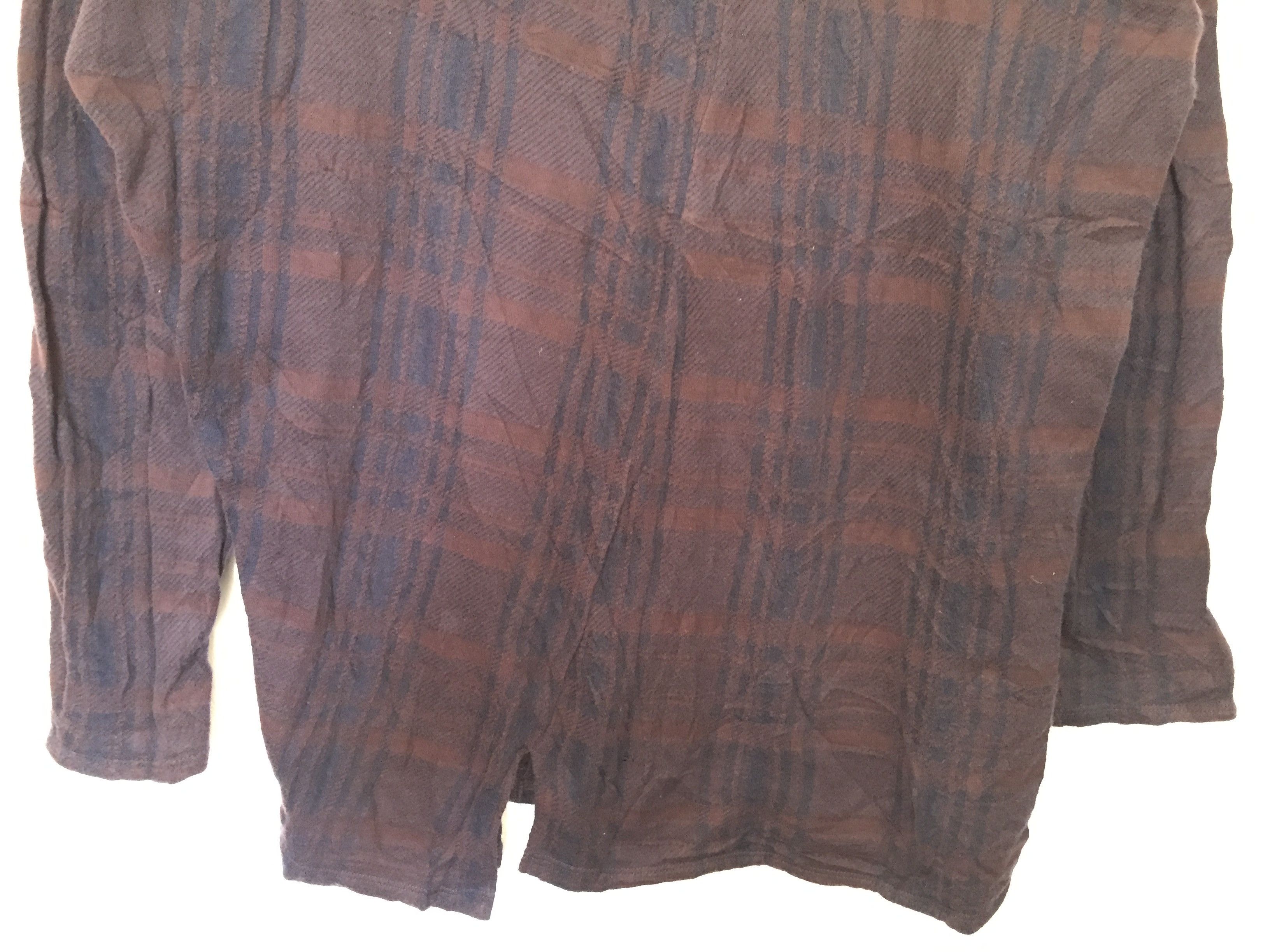 Zucca rayon navajo pattern asymmetrical split shirt Issey Miyake Size L / US 10 / IT 46 - 4 Thumbnail