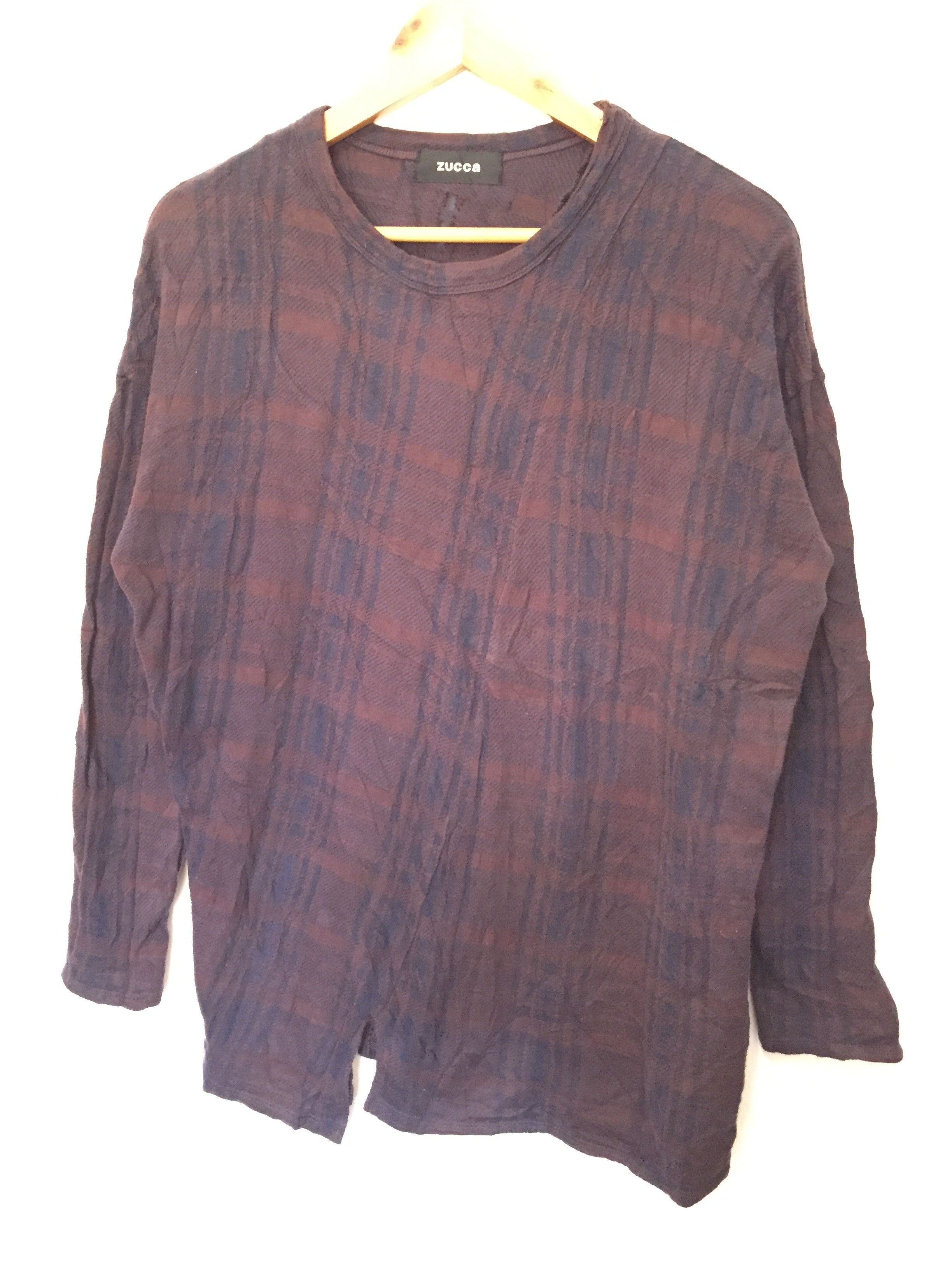 Zucca rayon navajo pattern asymmetrical split shirt Issey Miyake Size L / US 10 / IT 46 - 1 Thumbnail