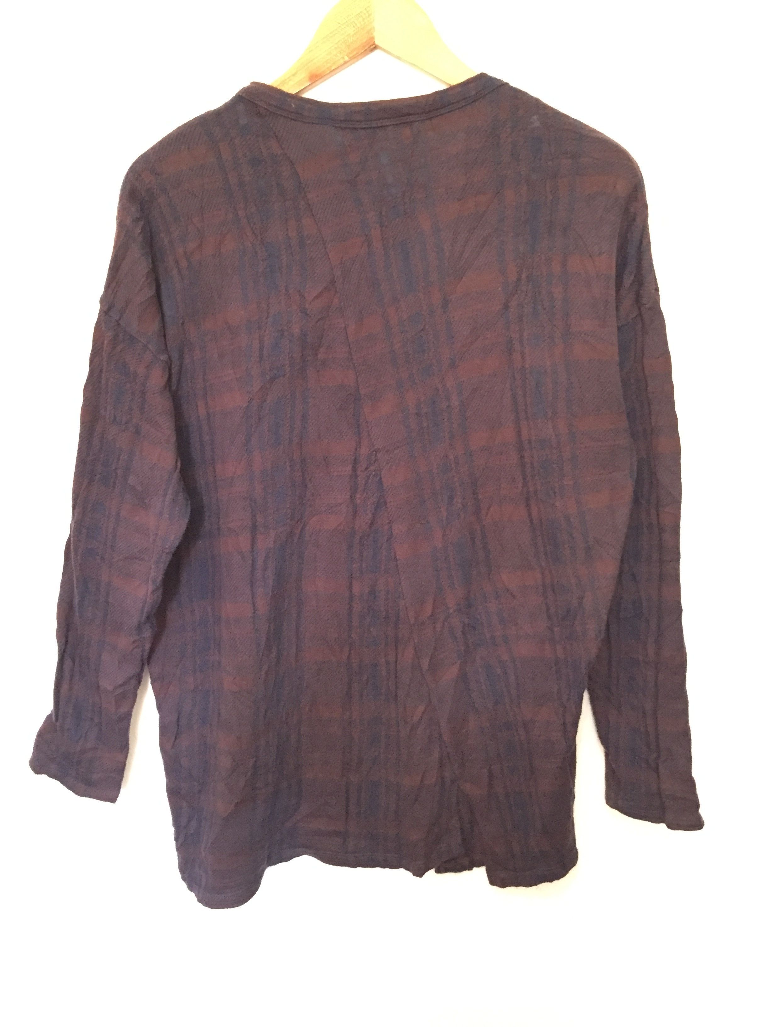 Zucca rayon navajo pattern asymmetrical split shirt Issey Miyake Size L / US 10 / IT 46 - 7 Thumbnail