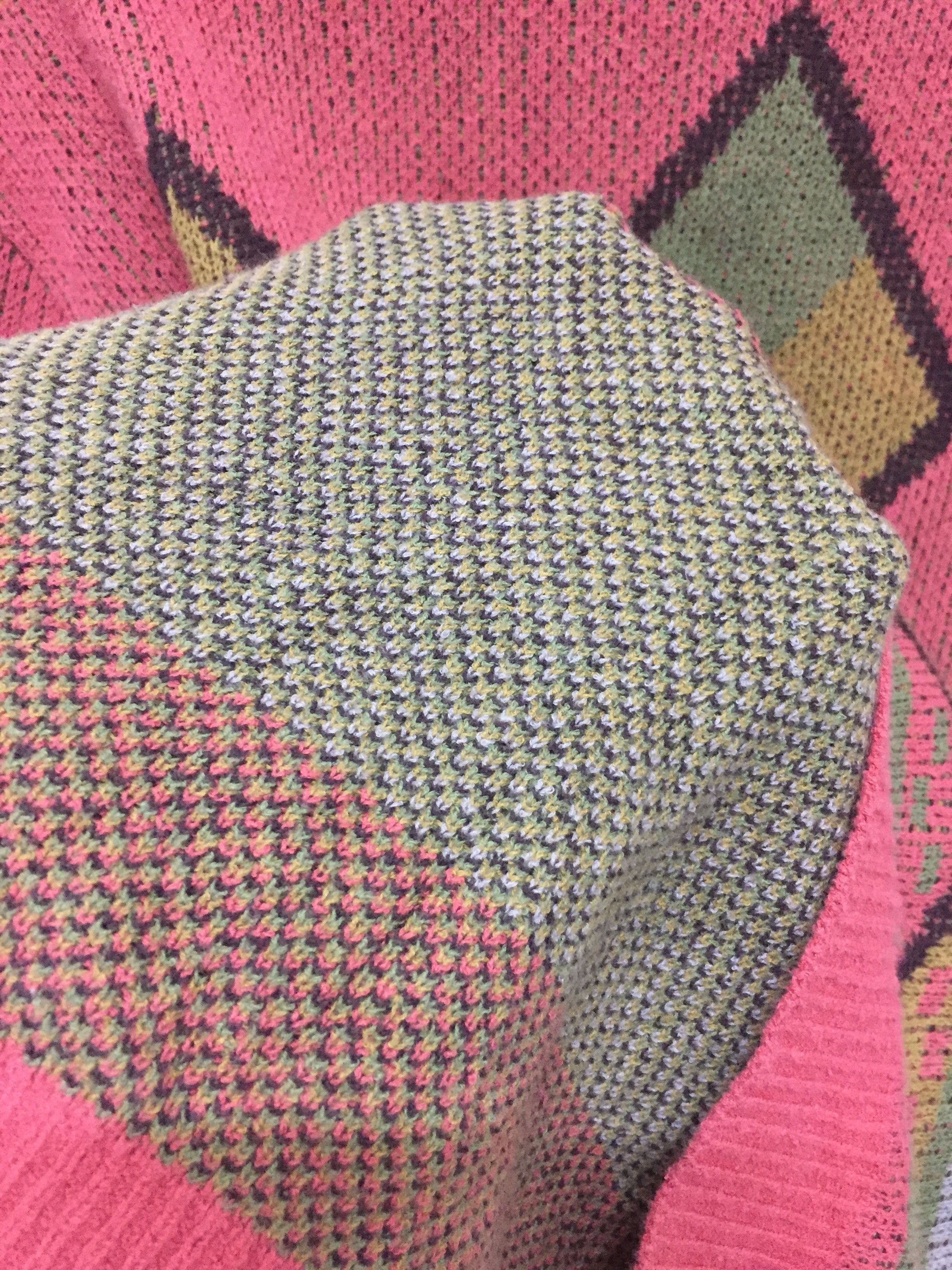 Tete Homme 80's TETE HOME By Katoh Kazutaka intarsia Ortega knit Size US M / EU 48-50 / 2 - 8 Thumbnail