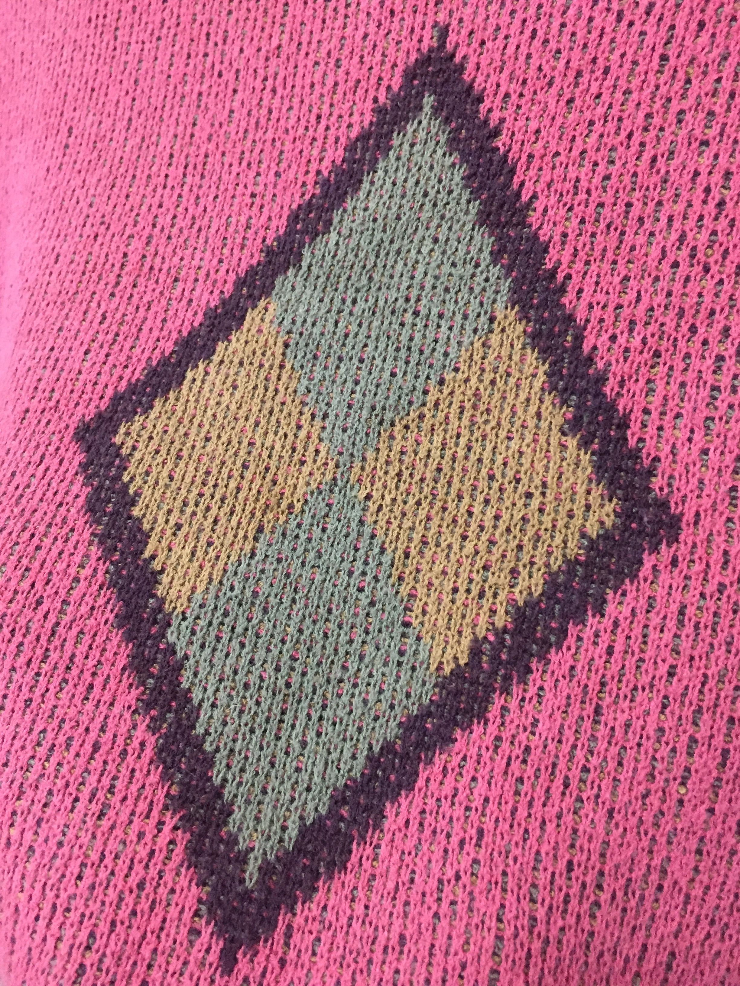 Tete Homme 80's TETE HOME By Katoh Kazutaka intarsia Ortega knit Size US M / EU 48-50 / 2 - 5 Thumbnail