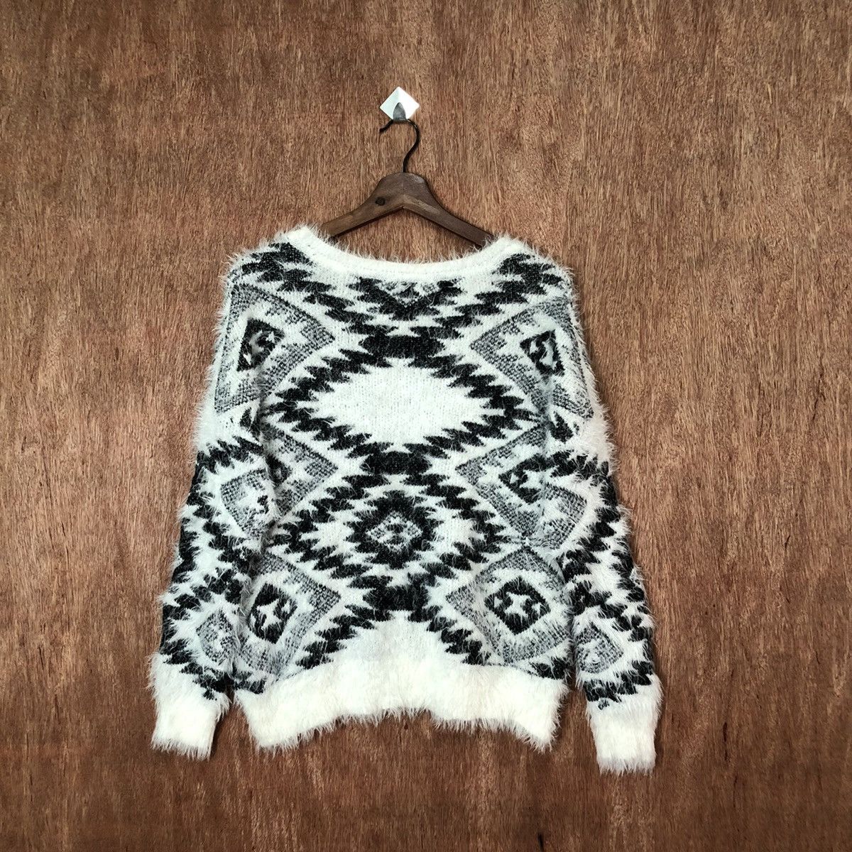 Vintage Honey Suckle Rose Shag Shaggy Fur Mohair Knitwear #6452 Size US S / EU 44-46 / 1 - 6 Thumbnail