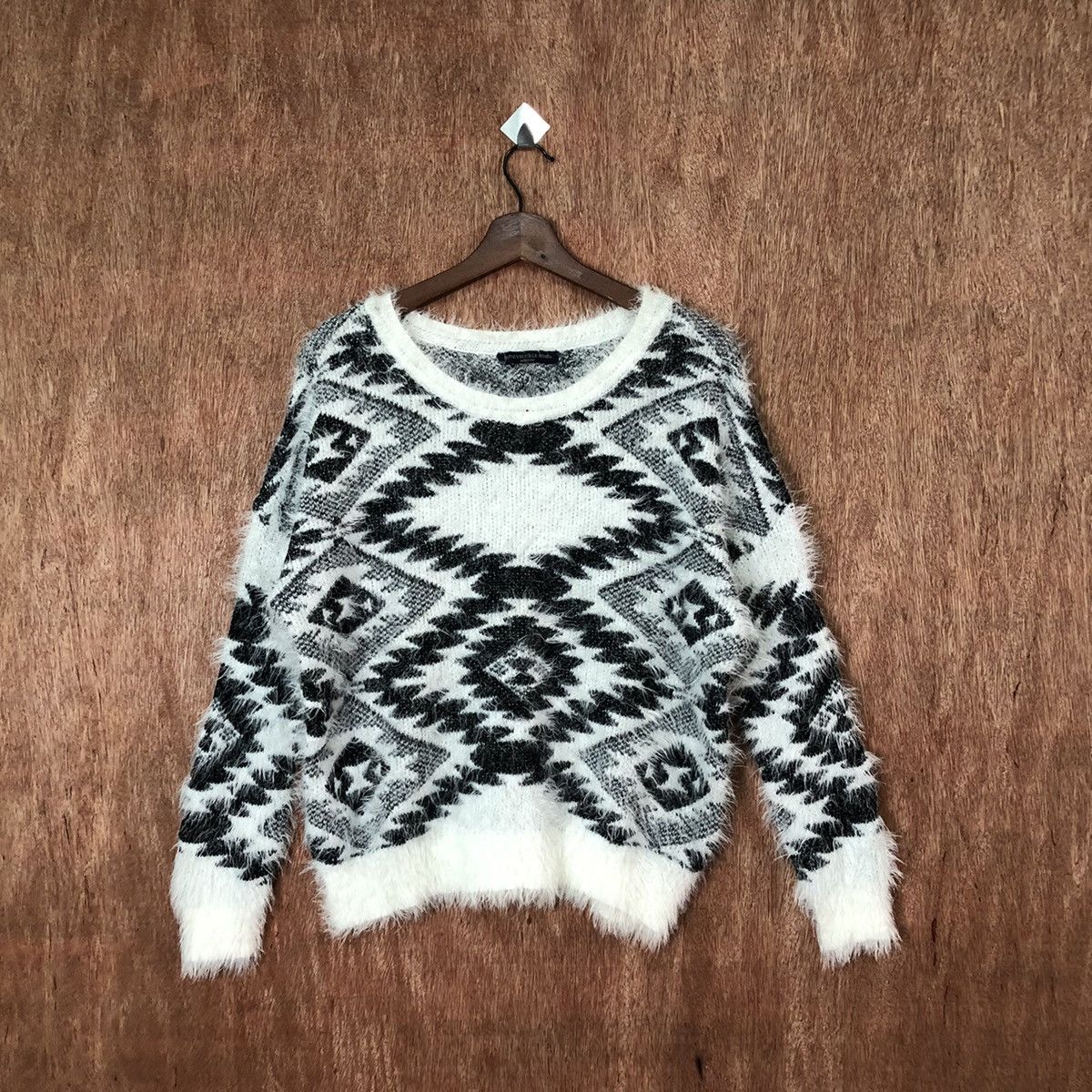 Honey Suckle Rose Shag Shaggy Fur Mohair Knitwear #6452