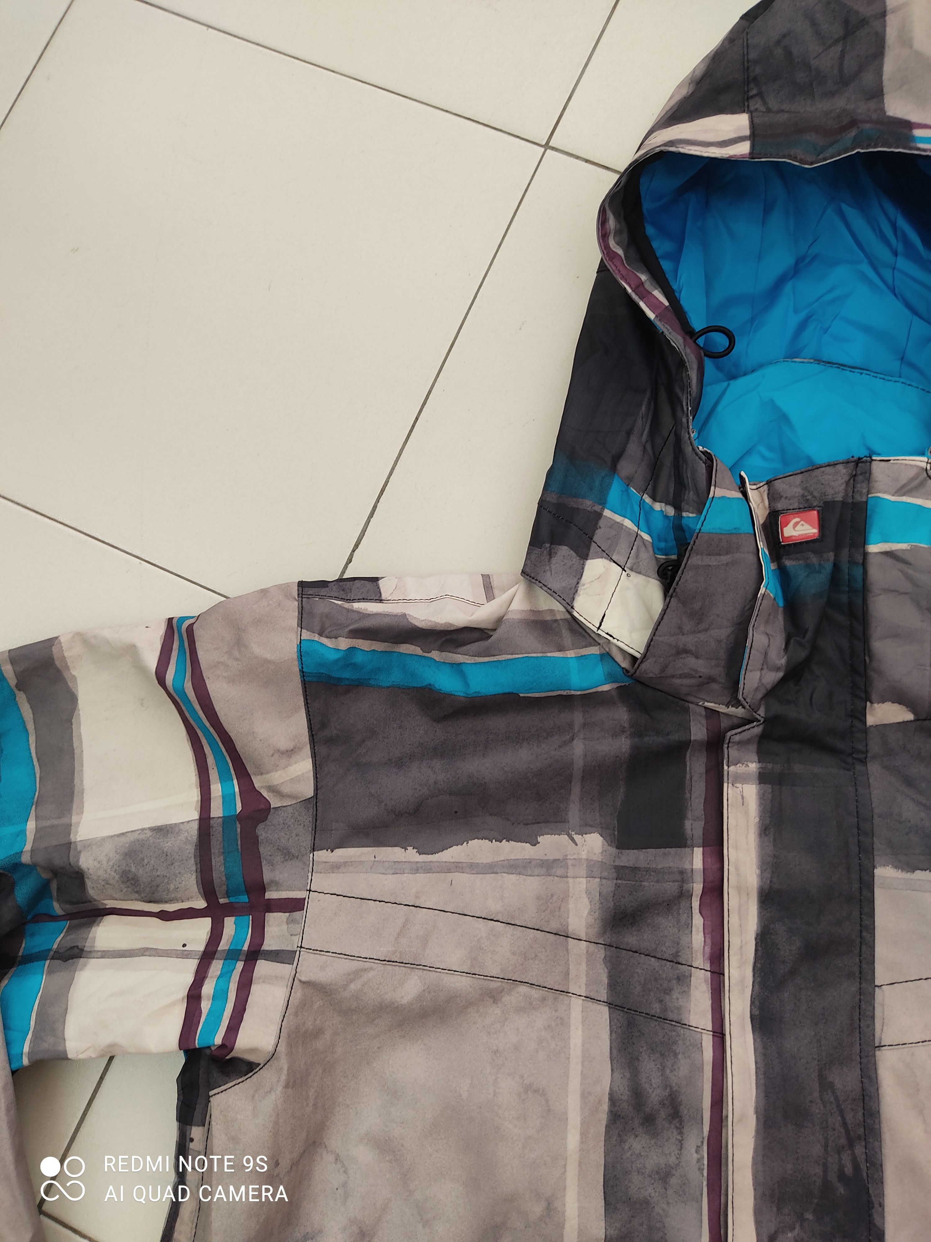 Quicksilver QuikSilver Checkered Utility Collection Hoodie Raincoat Size US XL / EU 56 / 4 - 4 Thumbnail