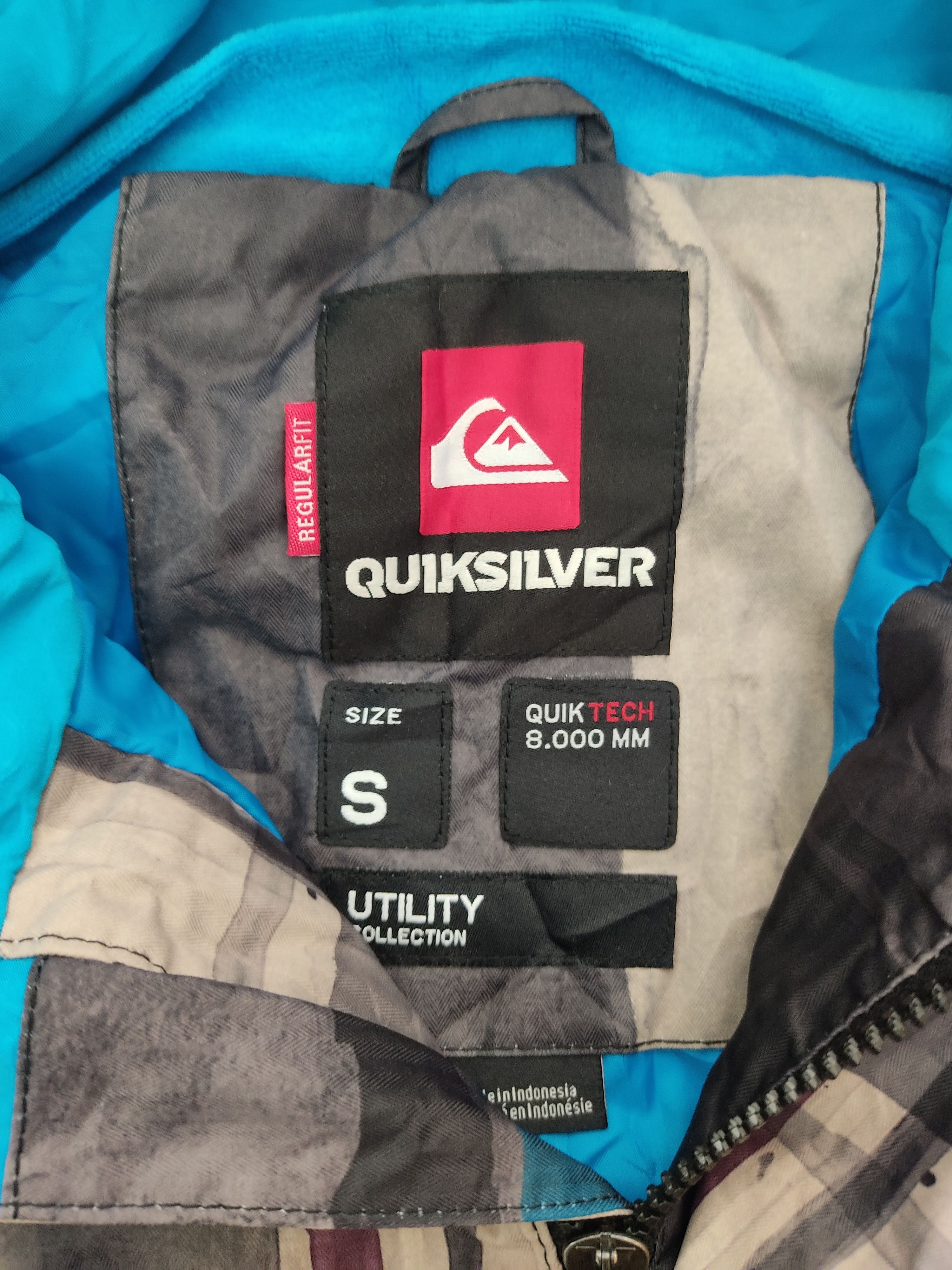 Quicksilver QuikSilver Checkered Utility Collection Hoodie Raincoat Size US XL / EU 56 / 4 - 11 Thumbnail