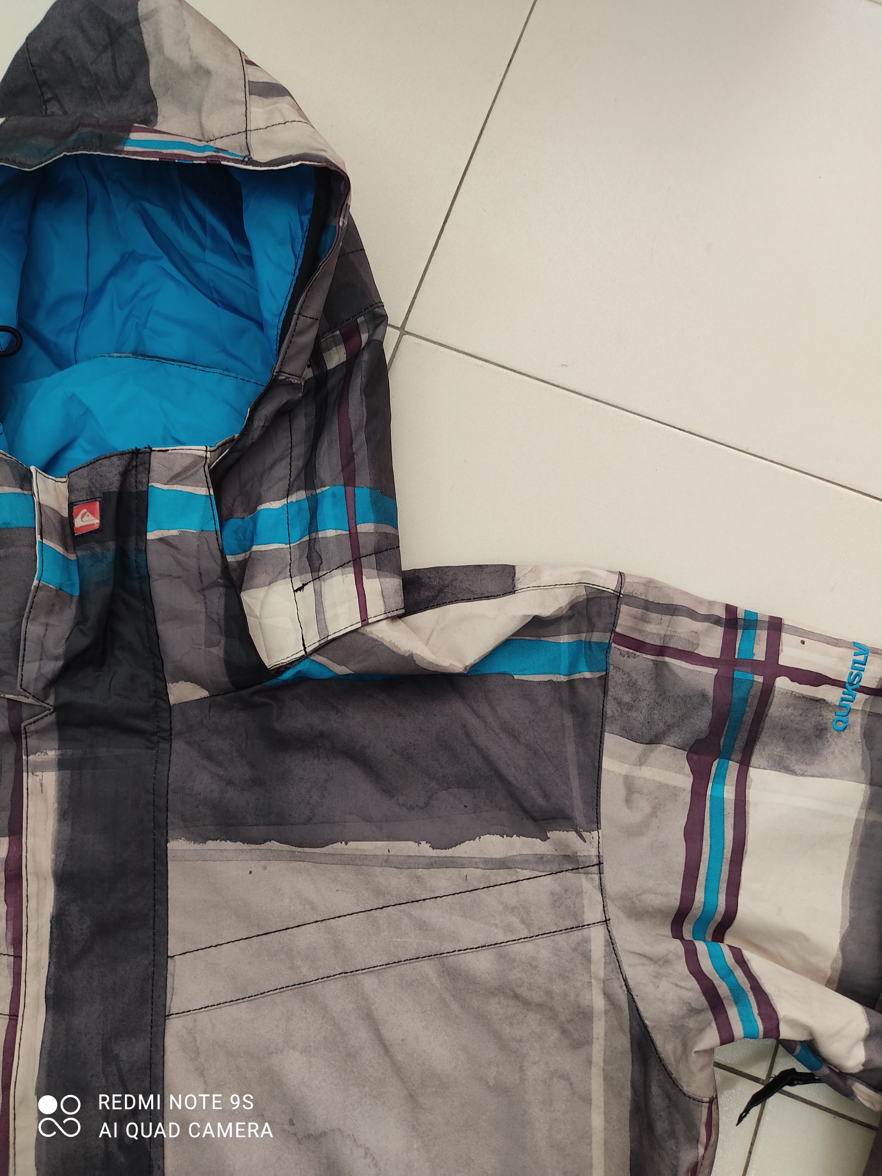Quicksilver QuikSilver Checkered Utility Collection Hoodie Raincoat Size US XL / EU 56 / 4 - 5 Thumbnail