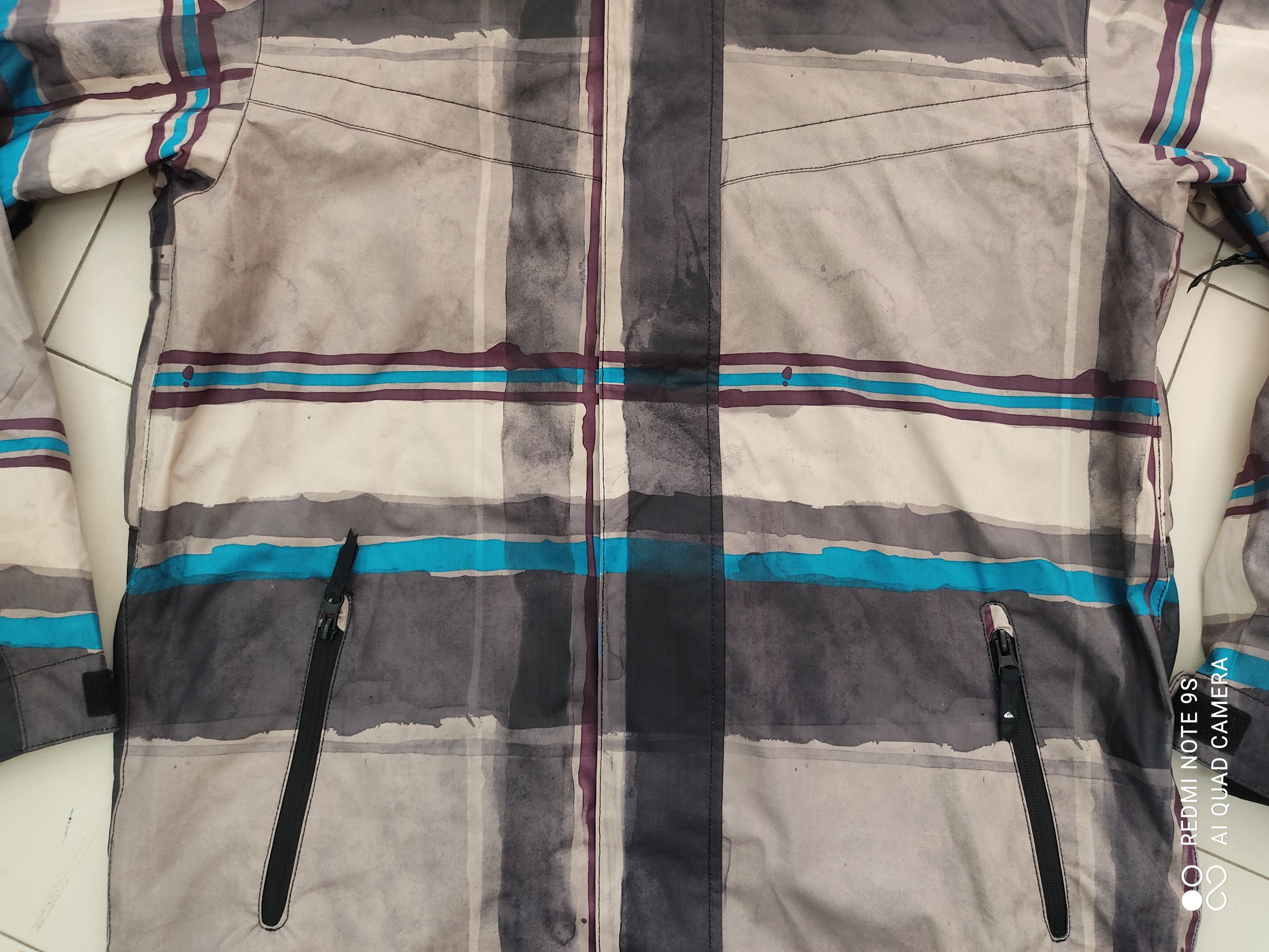 Quicksilver QuikSilver Checkered Utility Collection Hoodie Raincoat Size US XL / EU 56 / 4 - 8 Thumbnail