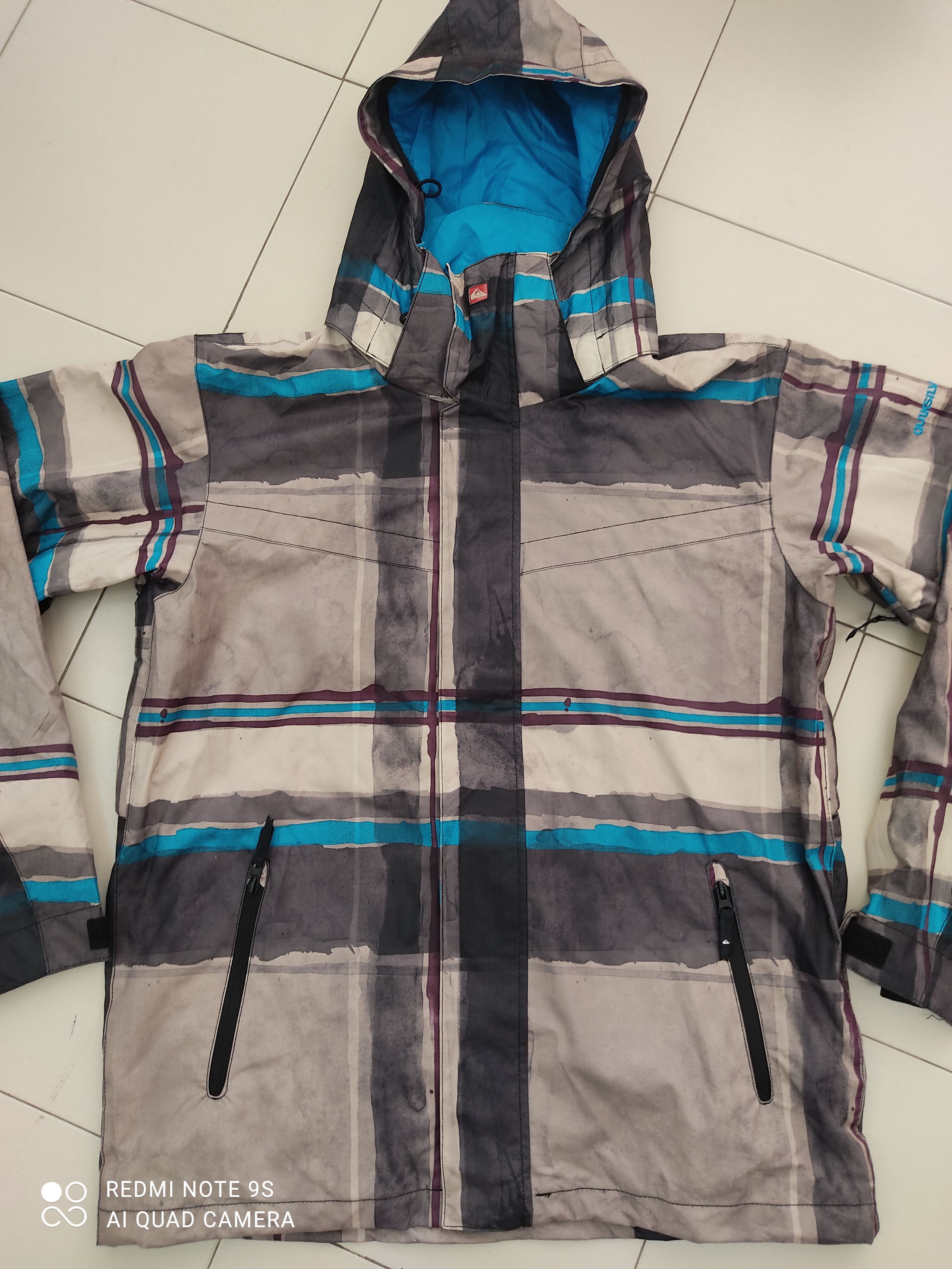 Quicksilver QuikSilver Checkered Utility Collection Hoodie Raincoat Size US XL / EU 56 / 4 - 7 Thumbnail
