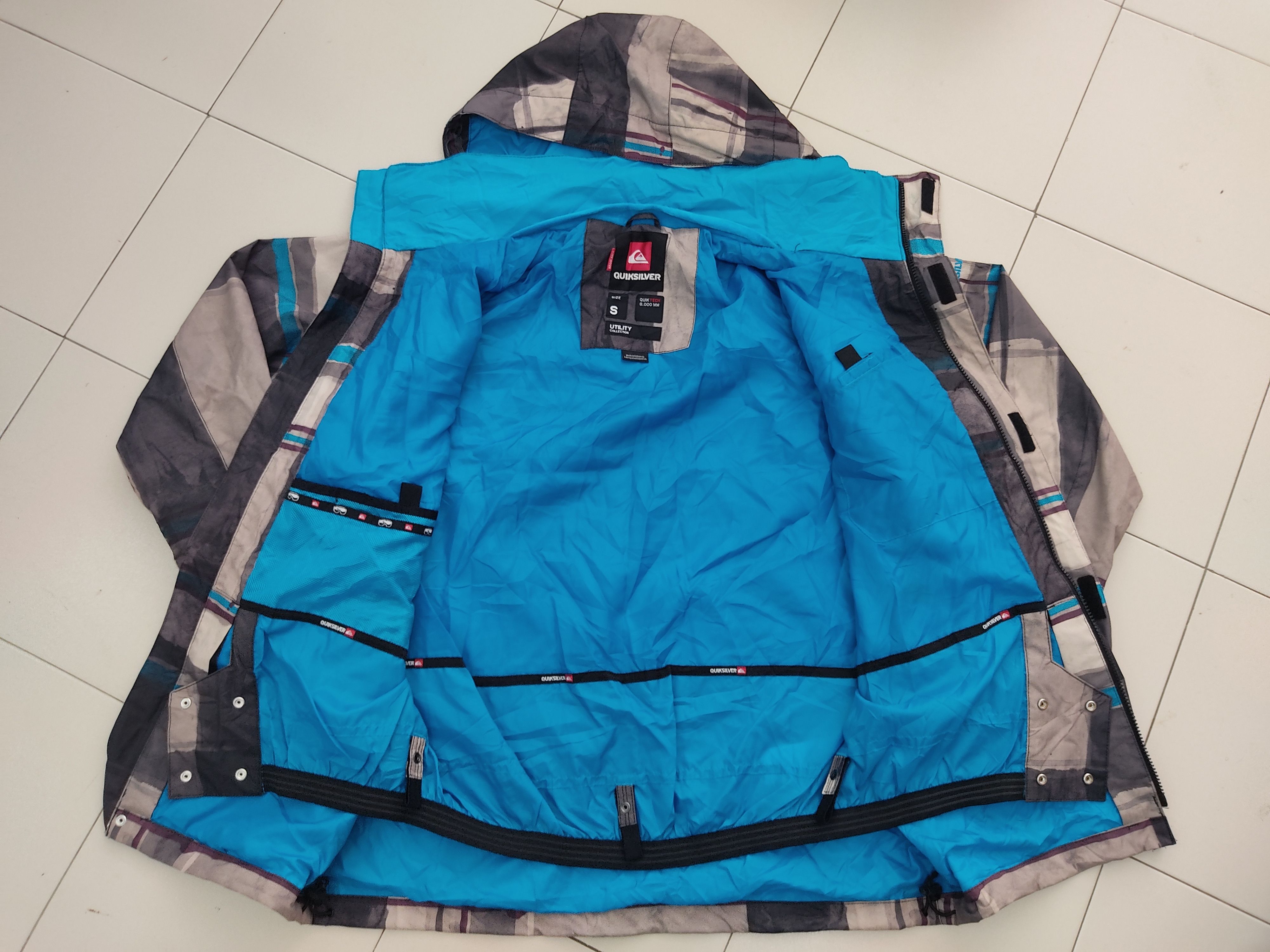 Quicksilver QuikSilver Checkered Utility Collection Hoodie Raincoat Size US XL / EU 56 / 4 - 15 Thumbnail