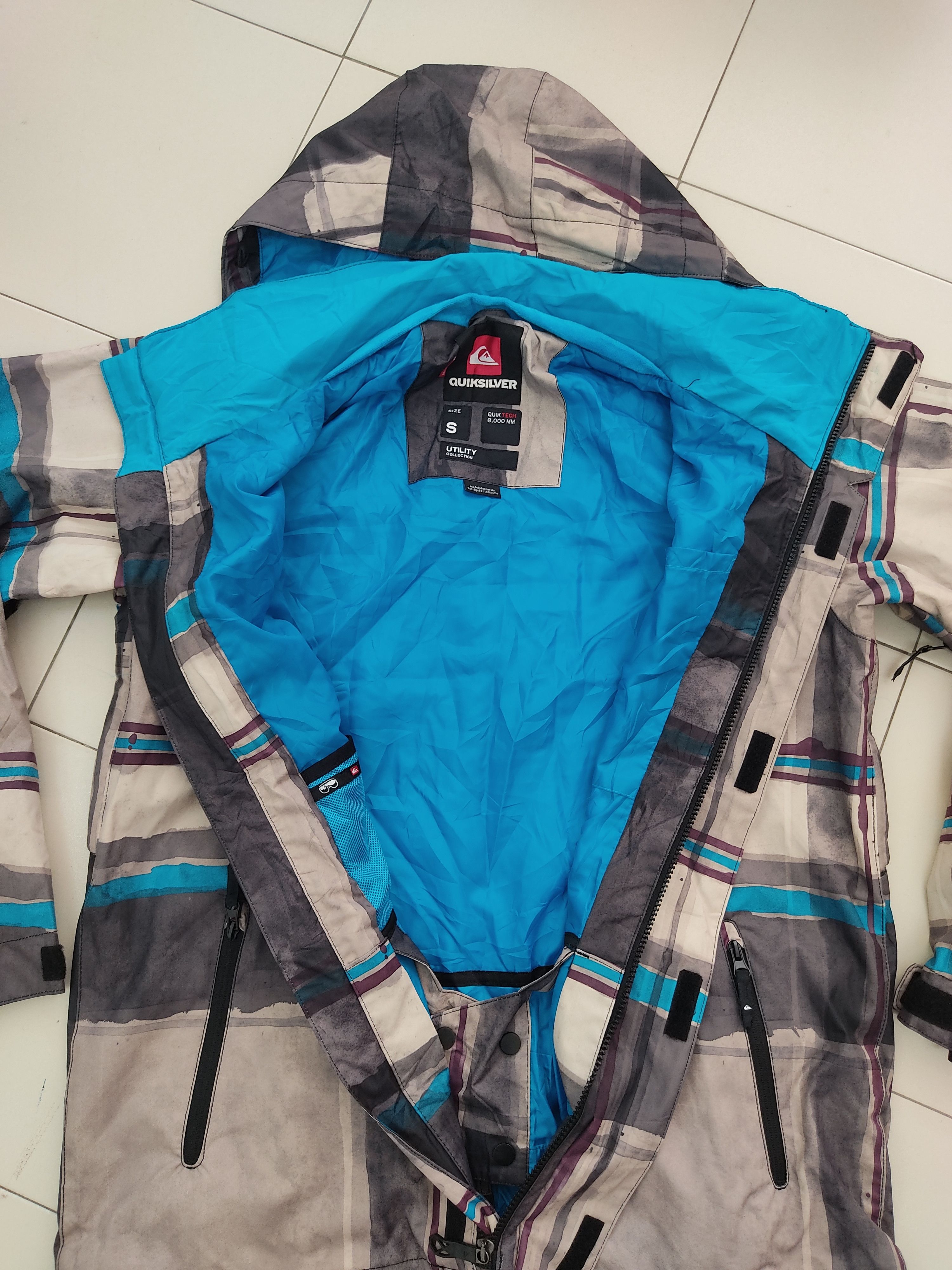 Quicksilver QuikSilver Checkered Utility Collection Hoodie Raincoat Size US XL / EU 56 / 4 - 13 Thumbnail