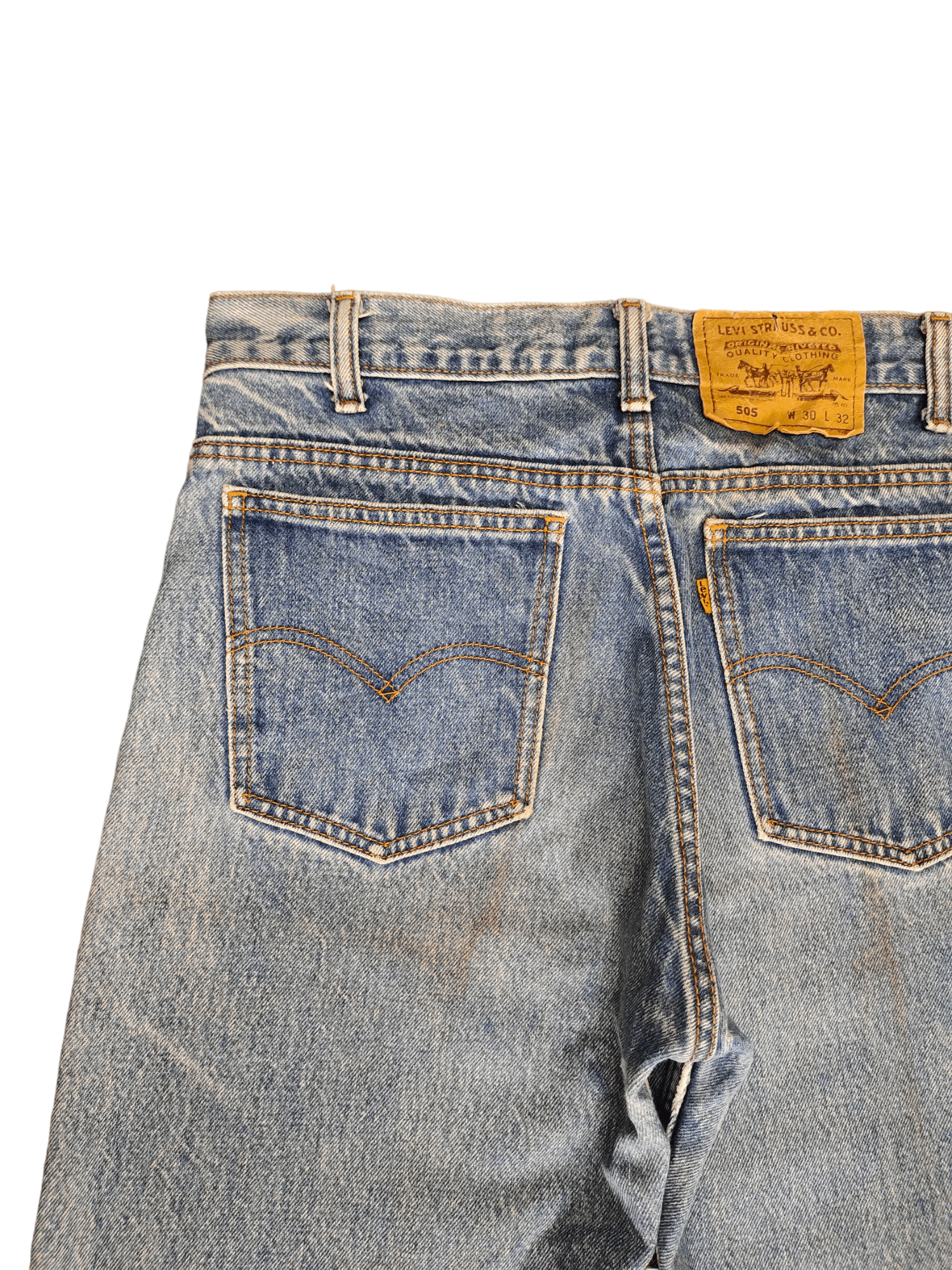 Levi's Vintage Levis 505 Orange Tag Stone Wash Jeans Streetwear Size US 30 / EU 46 - 6 Thumbnail