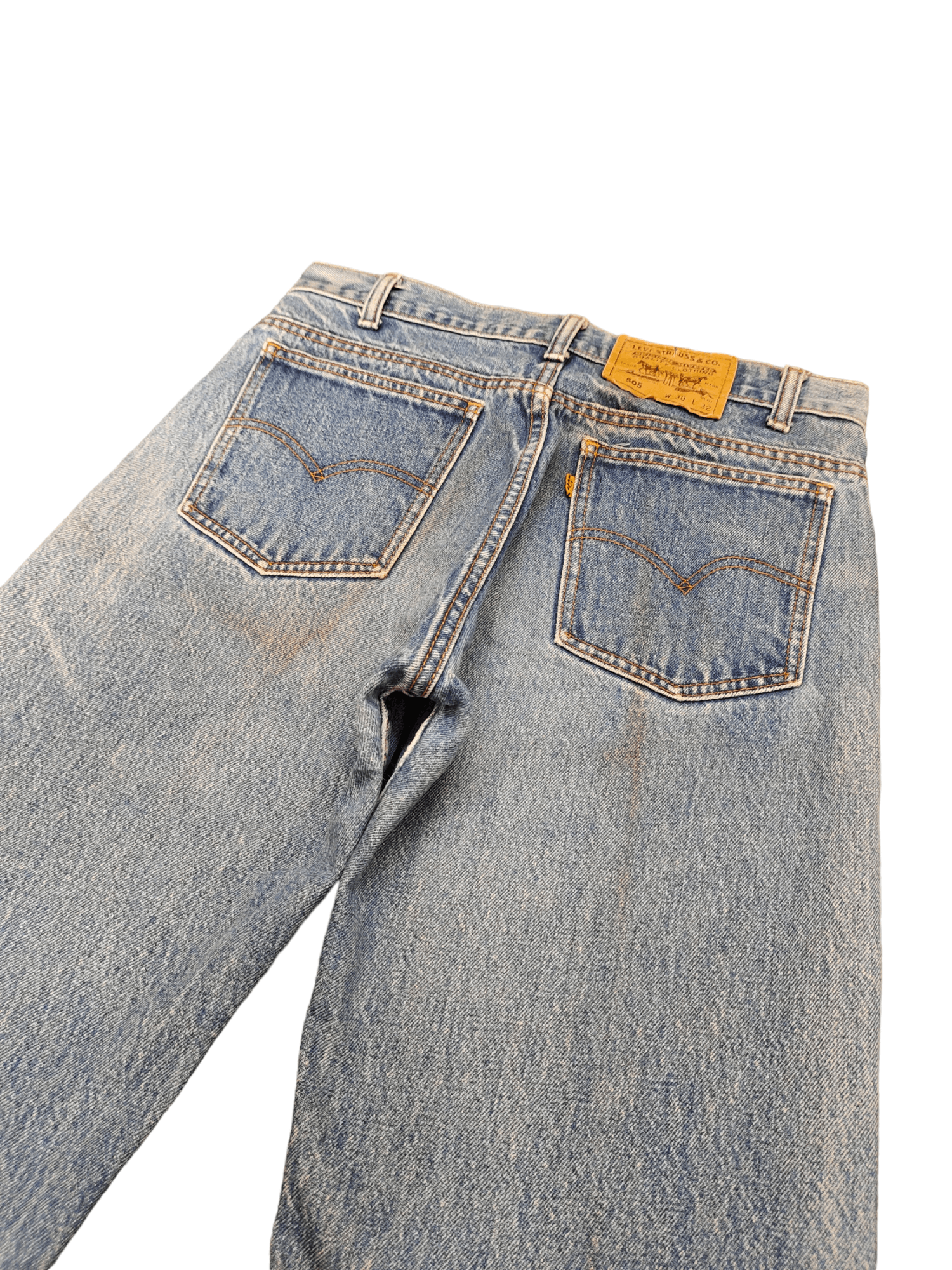 Levi's Vintage Levis 505 Orange Tag Stone Wash Jeans Streetwear Size US 30 / EU 46 - 2 Thumbnail