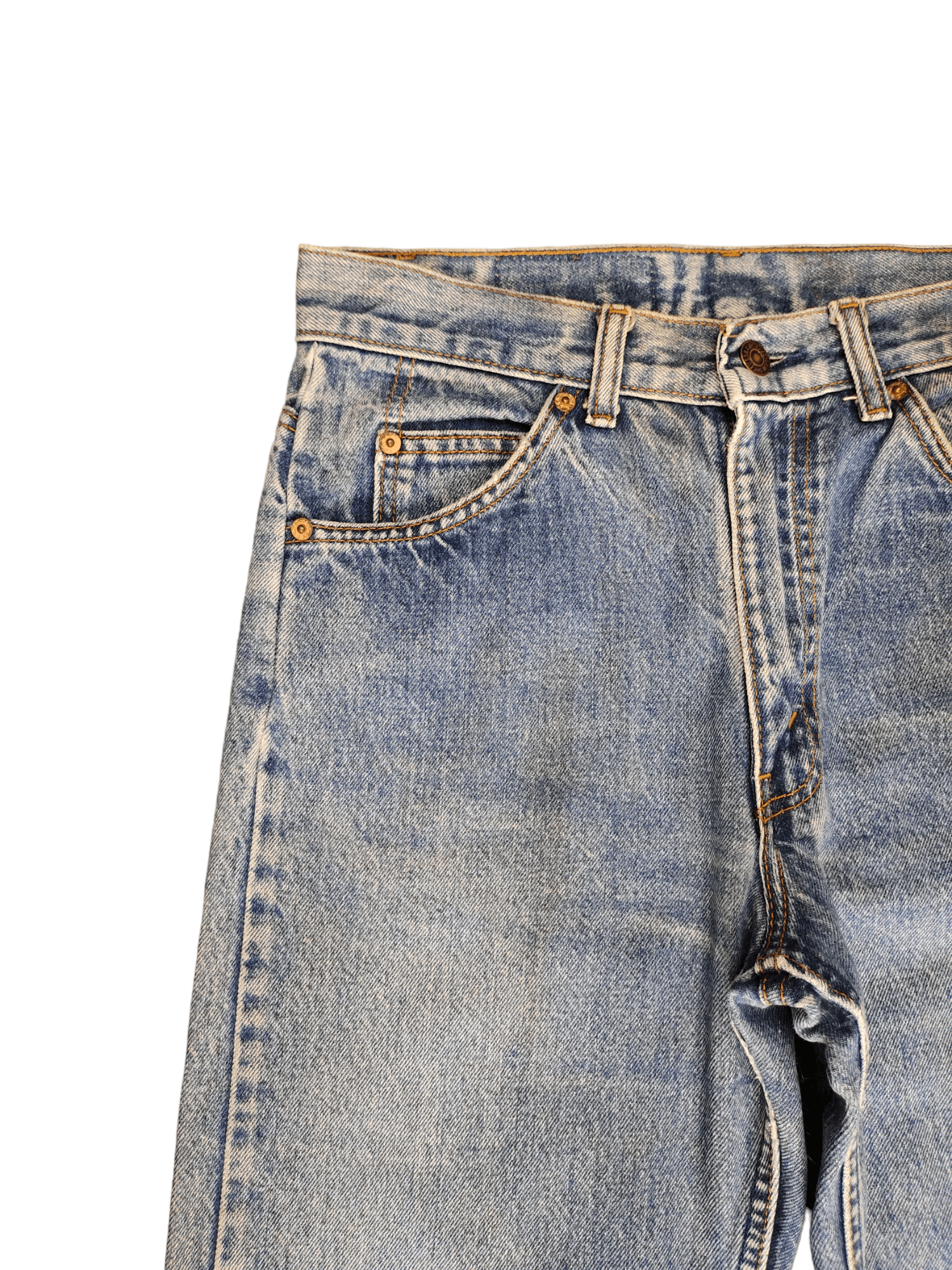 Levi's Vintage Levis 505 Orange Tag Stone Wash Jeans Streetwear Size US 30 / EU 46 - 14 Thumbnail