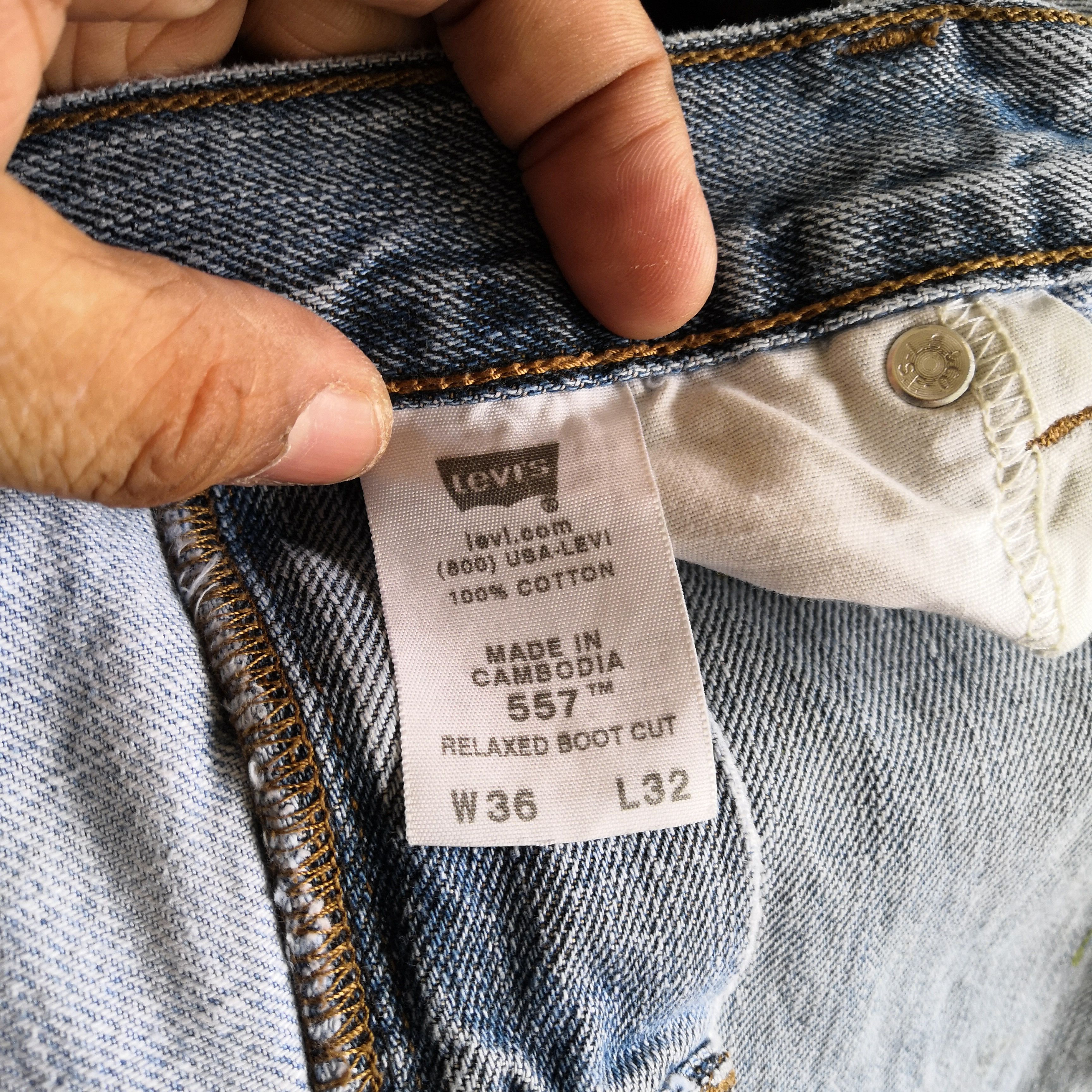 Levi's Vintage Levis Sun Faded Jeans Levi's 557 Dirty Cutoff Denim Size US 34 / EU 50 - 12 Thumbnail
