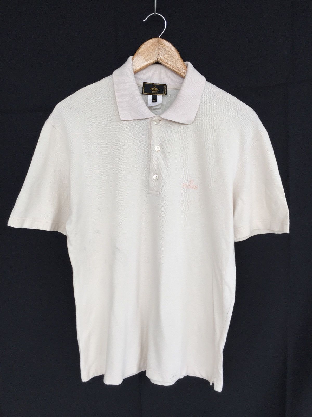 Fendi GRAIL🔥Fendi Roma Signature Logo Chest Polos Shirt Size US M / EU 48-50 / 2 - 2 Thumbnail