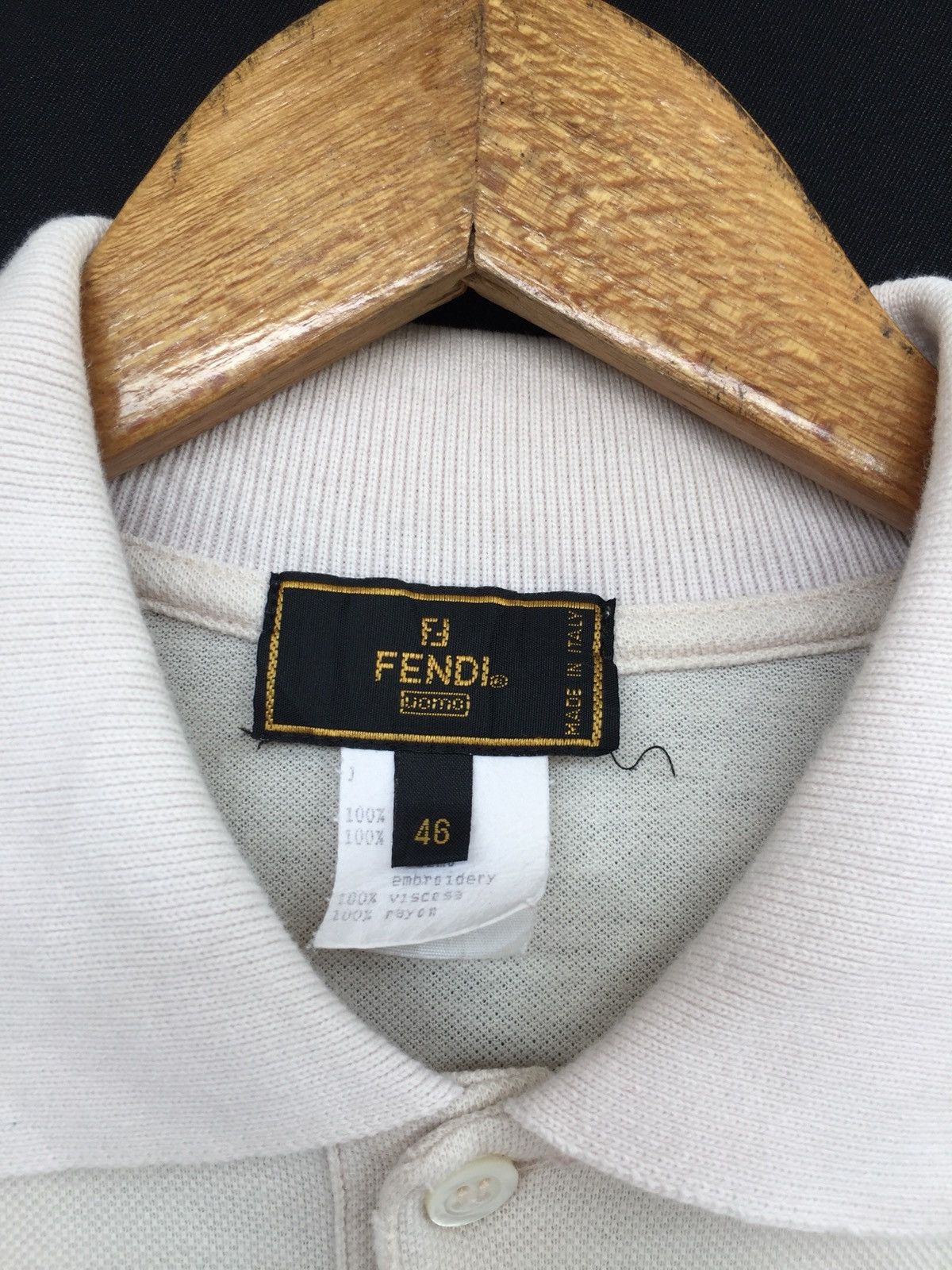 Fendi GRAIL🔥Fendi Roma Signature Logo Chest Polos Shirt Size US M / EU 48-50 / 2 - 4 Thumbnail