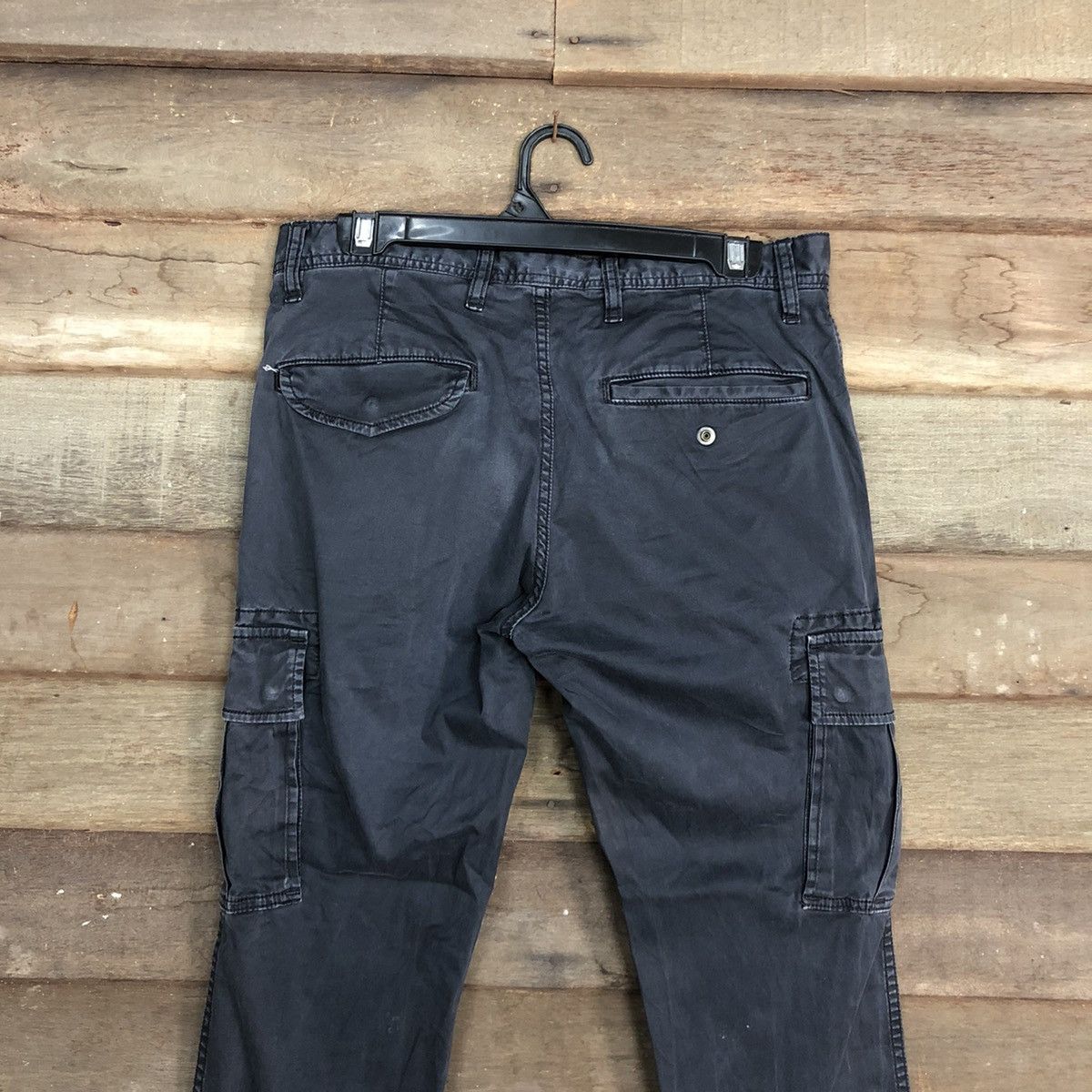 Japanese Brand Uniqlo Dark Blue Multipocket Cargo Pants #c996 Size US 30 / EU 46 - 9 Thumbnail