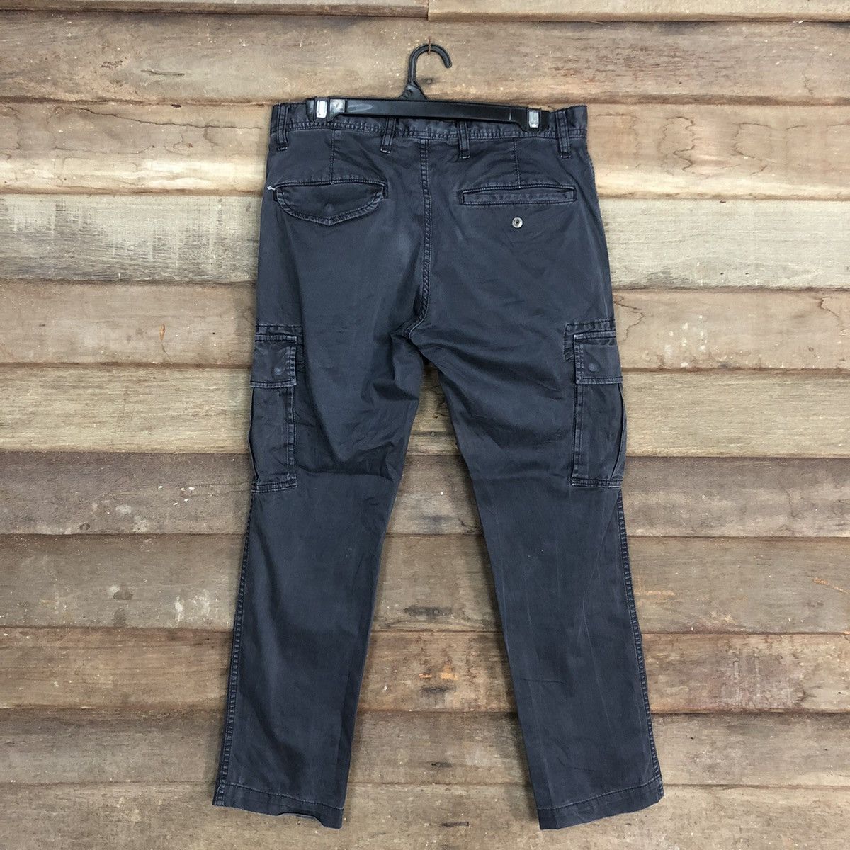 Japanese Brand Uniqlo Dark Blue Multipocket Cargo Pants #c996 Size US 30 / EU 46 - 8 Thumbnail