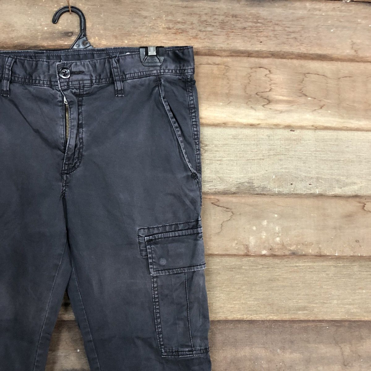Japanese Brand Uniqlo Dark Blue Multipocket Cargo Pants #c996 Size US 30 / EU 46 - 5 Thumbnail