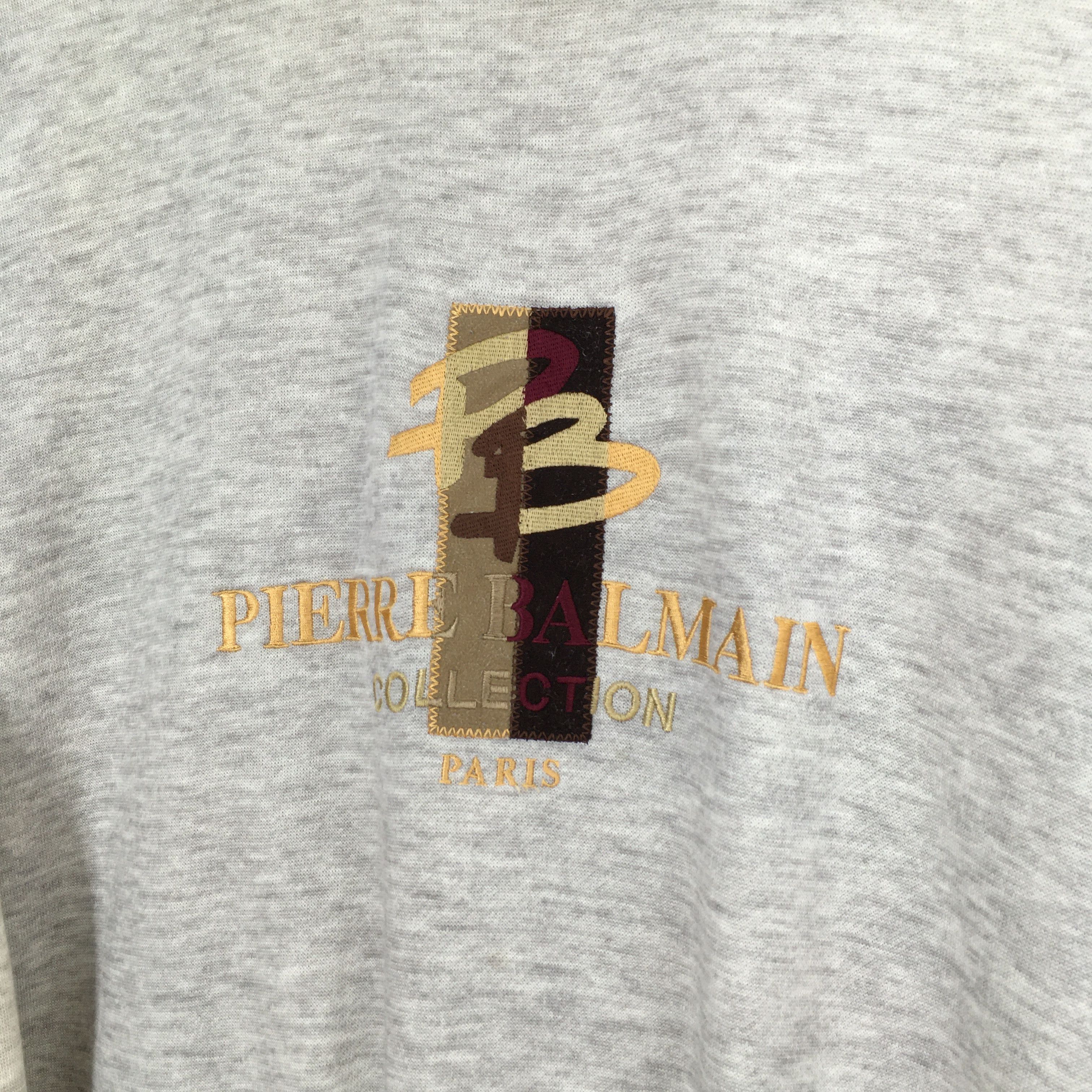 Designer × Pierre Balmain Pierre Balmain Sweater Unisex Medium Gray Size US M / EU 48-50 / 2 - 4 Thumbnail