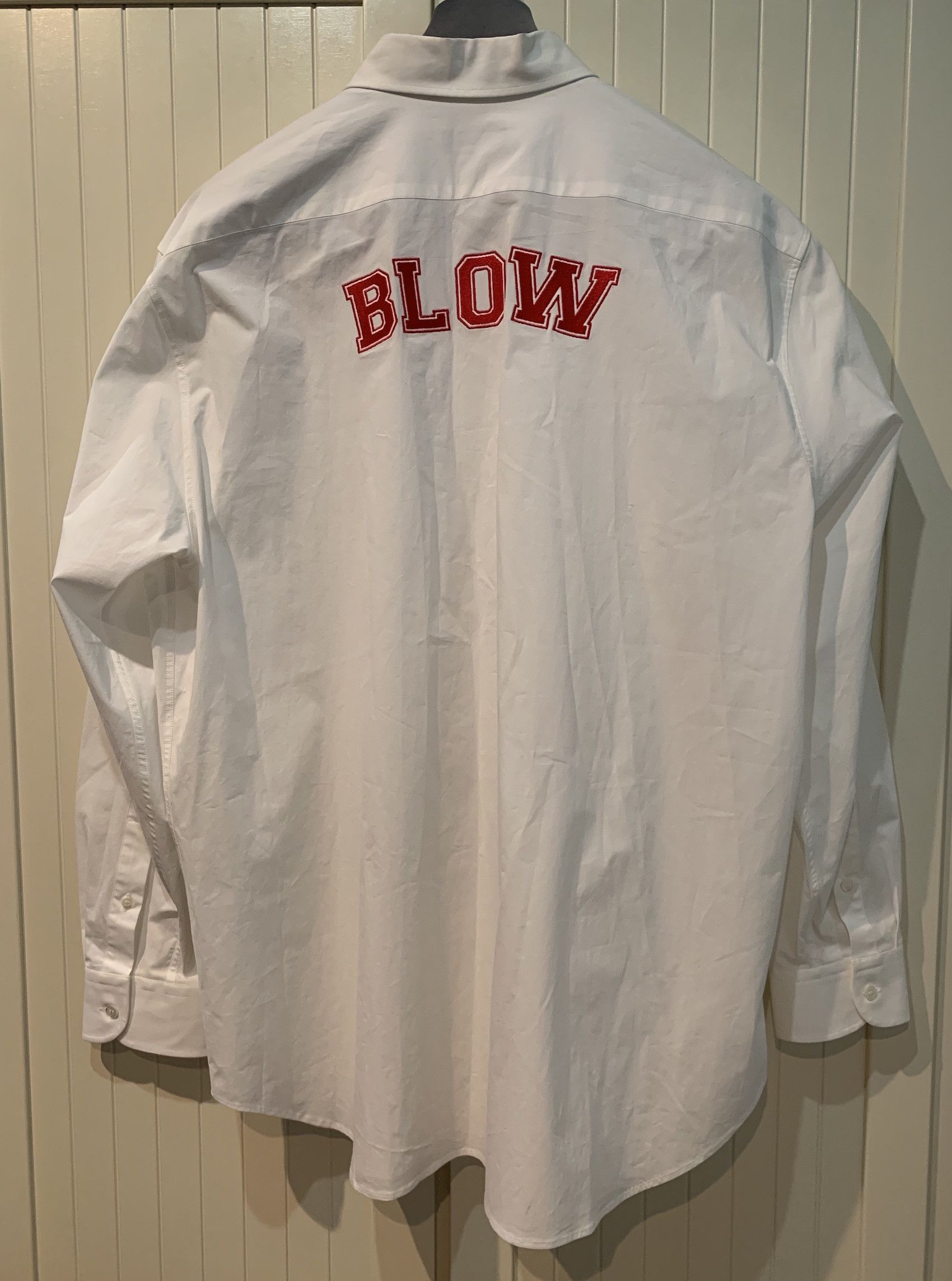 Raf Simons FW'17 Shirt BLOW Embroidered Size US L / EU 52-54 / 3 - 1 Thumbnail