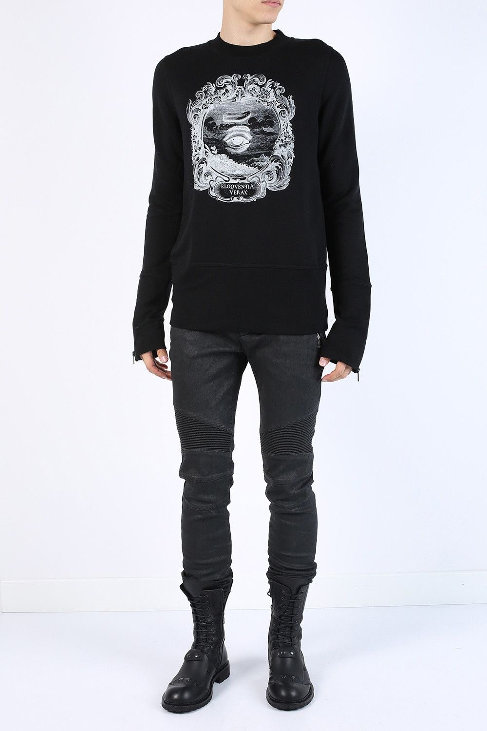 Ann Demeulemeester FW'16 Sweatshirt "Eloqventia Verax" Size US M / EU 48-50 / 2 - 2 Thumbnail