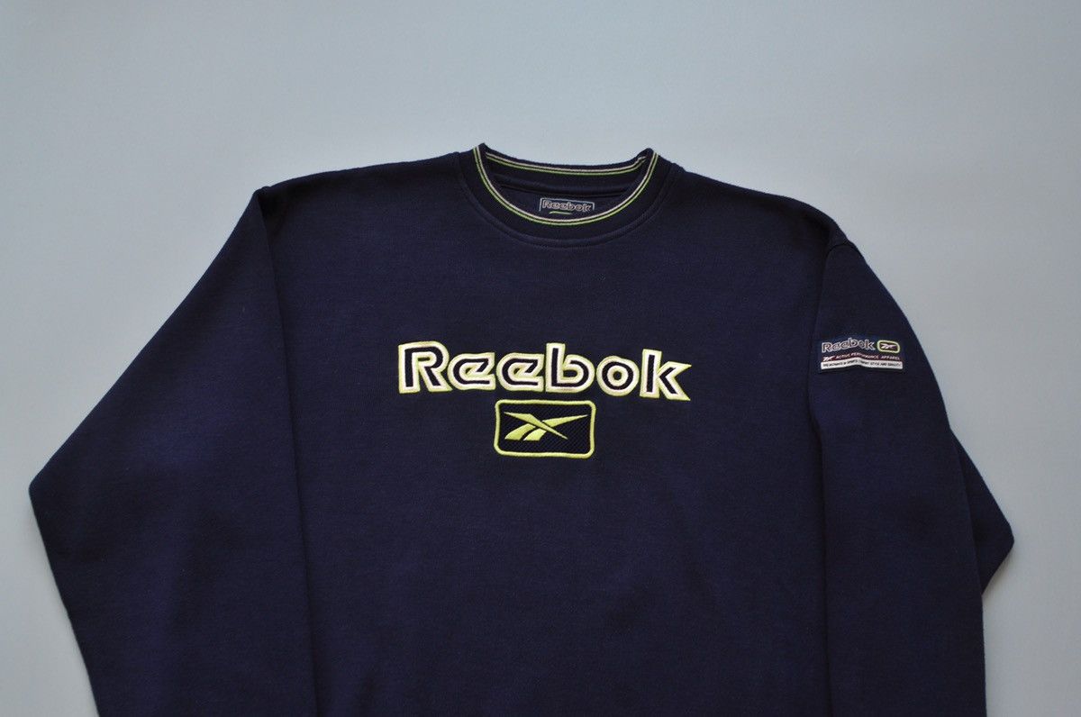 Reebok × Vintage Reebok Vintage Sweatshirt Crewneck big embroidered logo Size US M / EU 48-50 / 2 - 3 Thumbnail