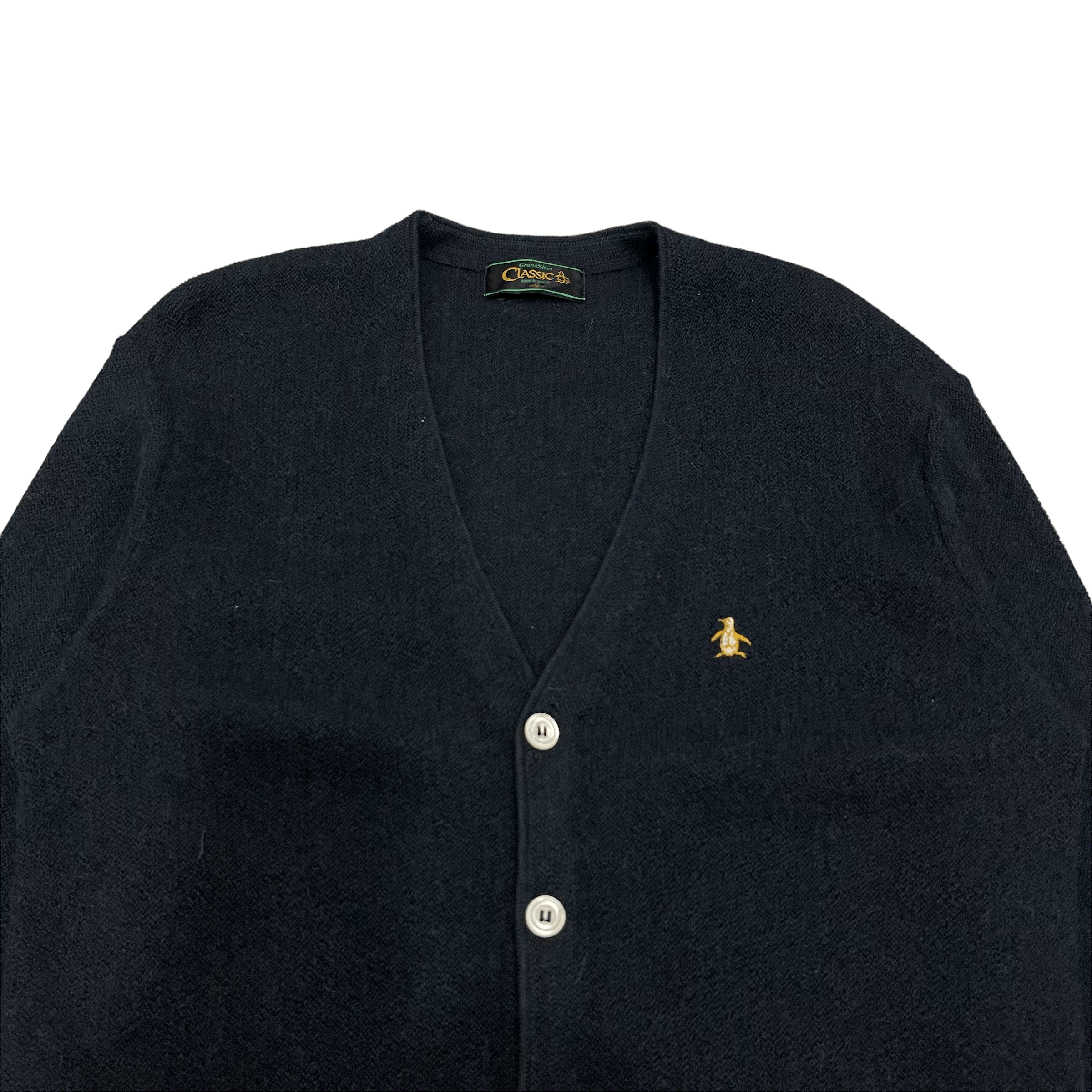 Vintage 80s Knit Plain Wool Cardigan Sweater Size US M / EU 48-50 / 2 - 5 Thumbnail