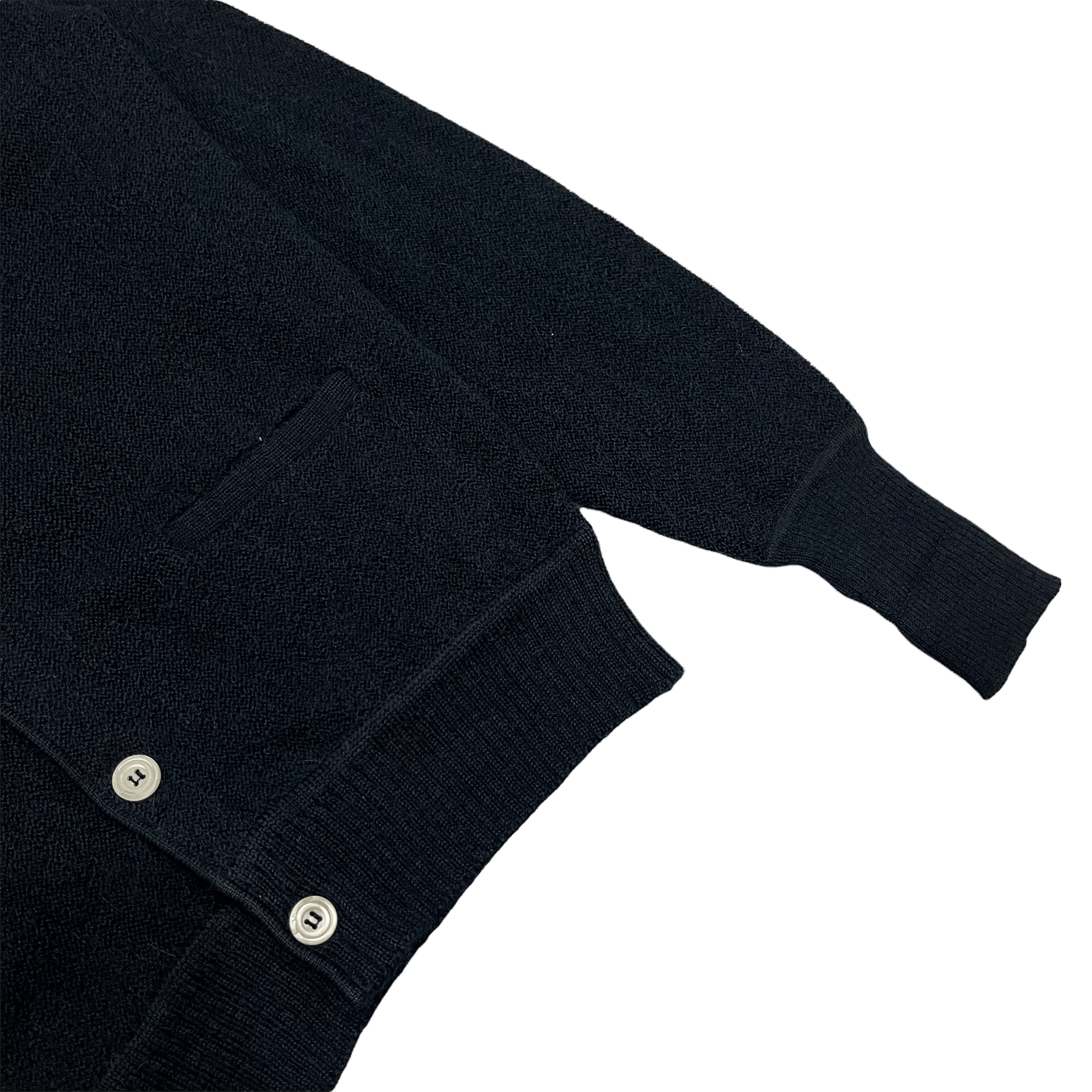 Vintage 80s Knit Plain Wool Cardigan Sweater Size US M / EU 48-50 / 2 - 3 Thumbnail