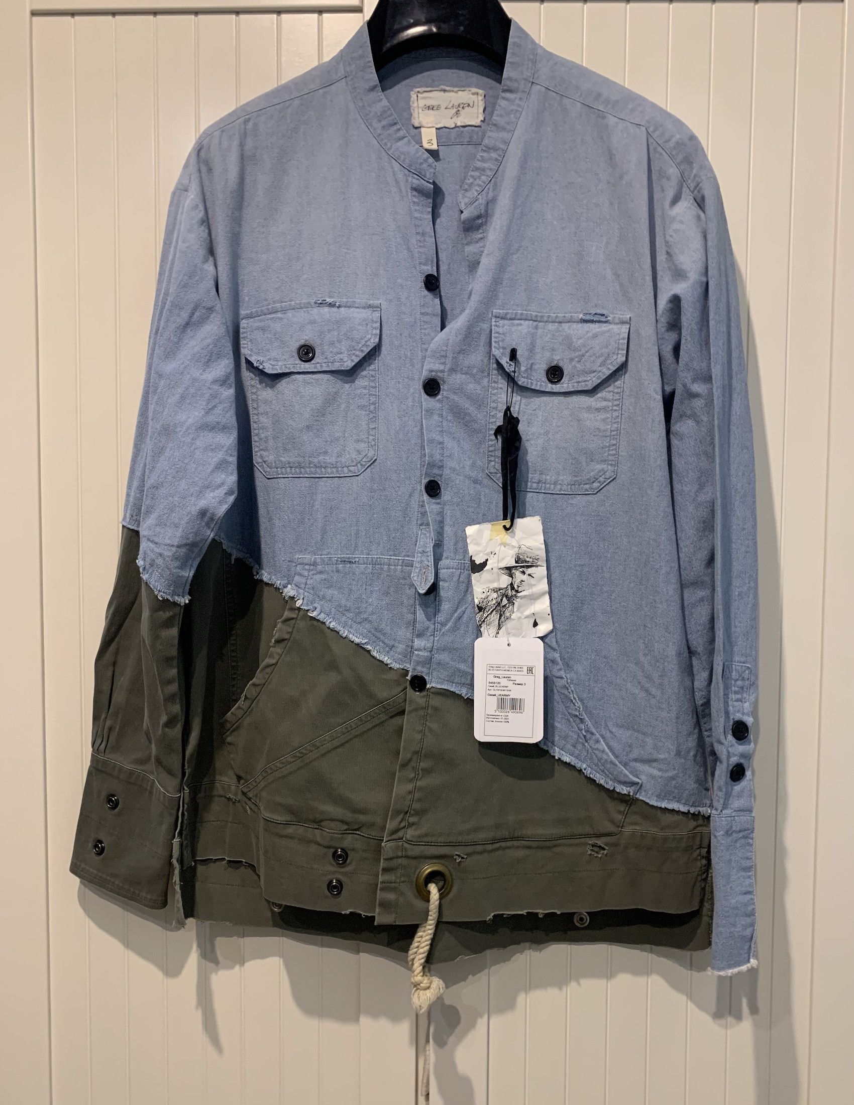 Greg Lauren SS'19 Shirt Studio Size US L / EU 52-54 / 3 - 1 Thumbnail