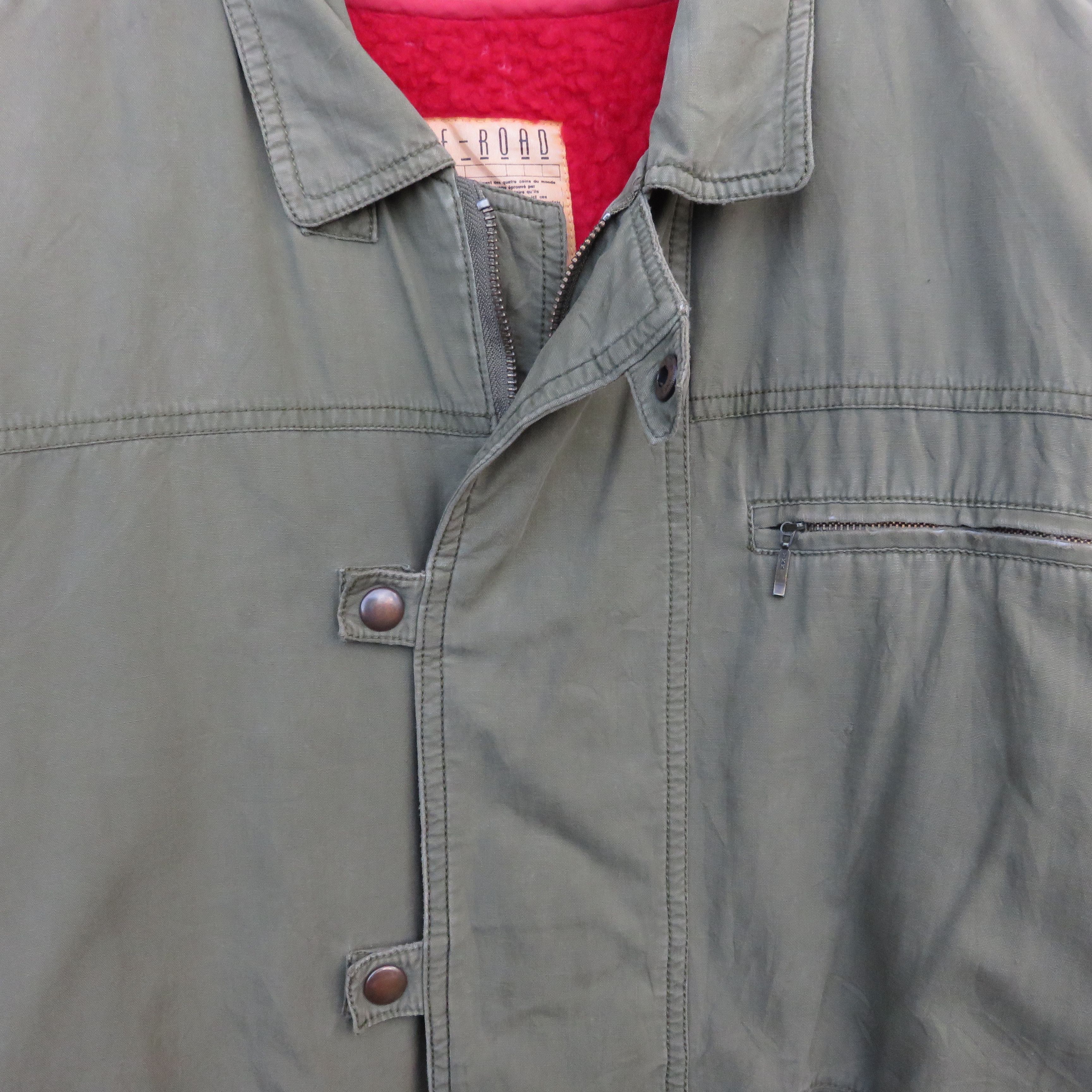 Vintage Vintage 1950s Olive Destressed Jacket Size US L / EU 52-54 / 3 - 5 Thumbnail