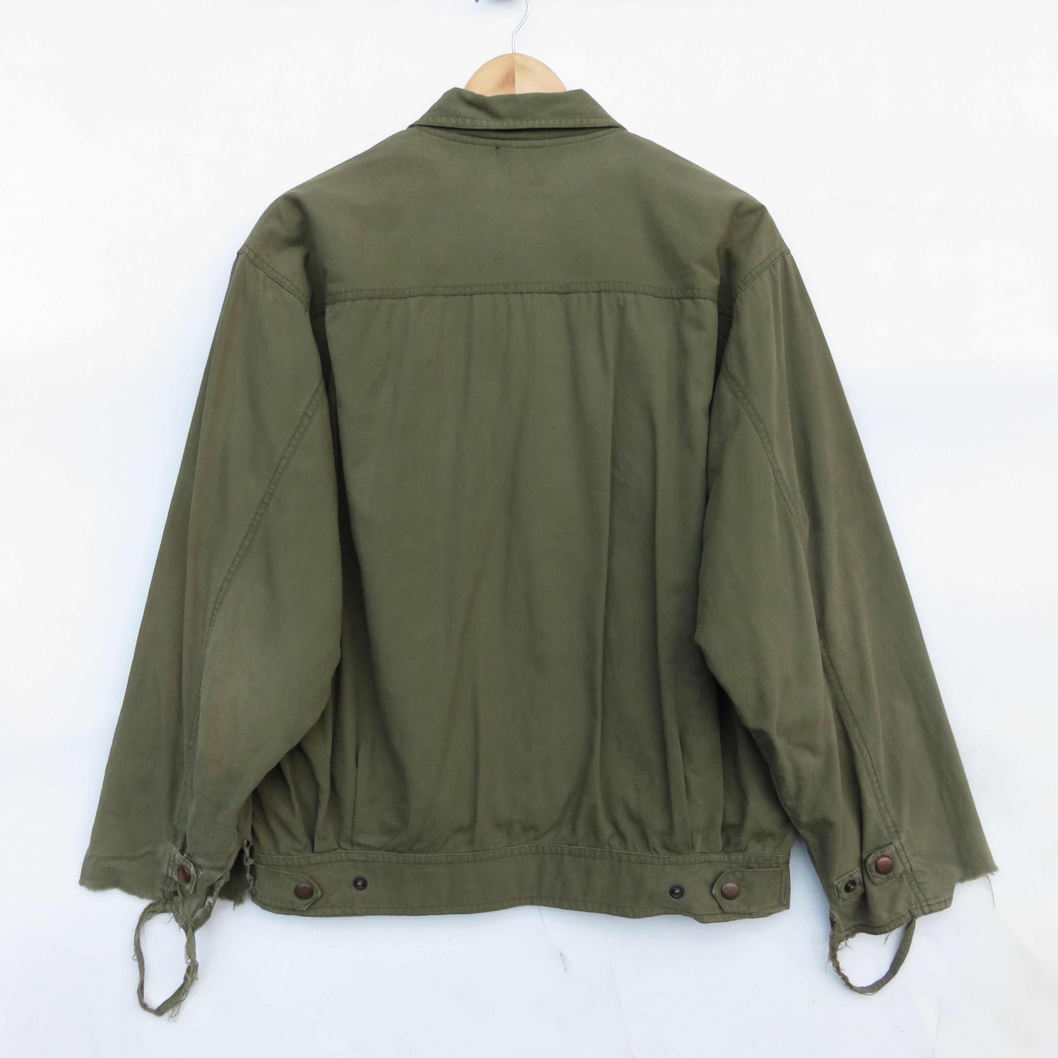 Vintage Vintage 1950s Olive Destressed Jacket Size US L / EU 52-54 / 3 - 6 Thumbnail