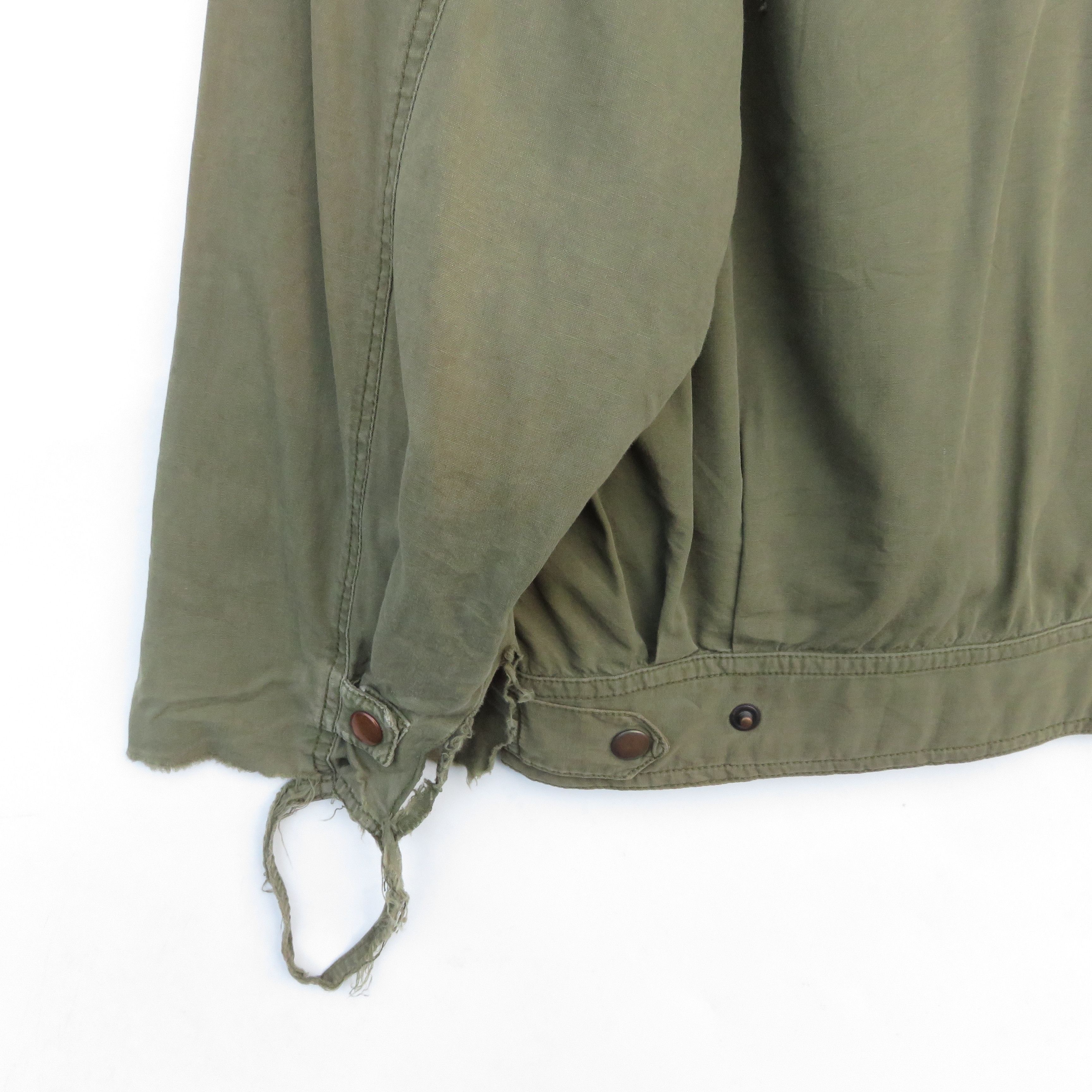 Vintage Vintage 1950s Olive Destressed Jacket Size US L / EU 52-54 / 3 - 3 Thumbnail