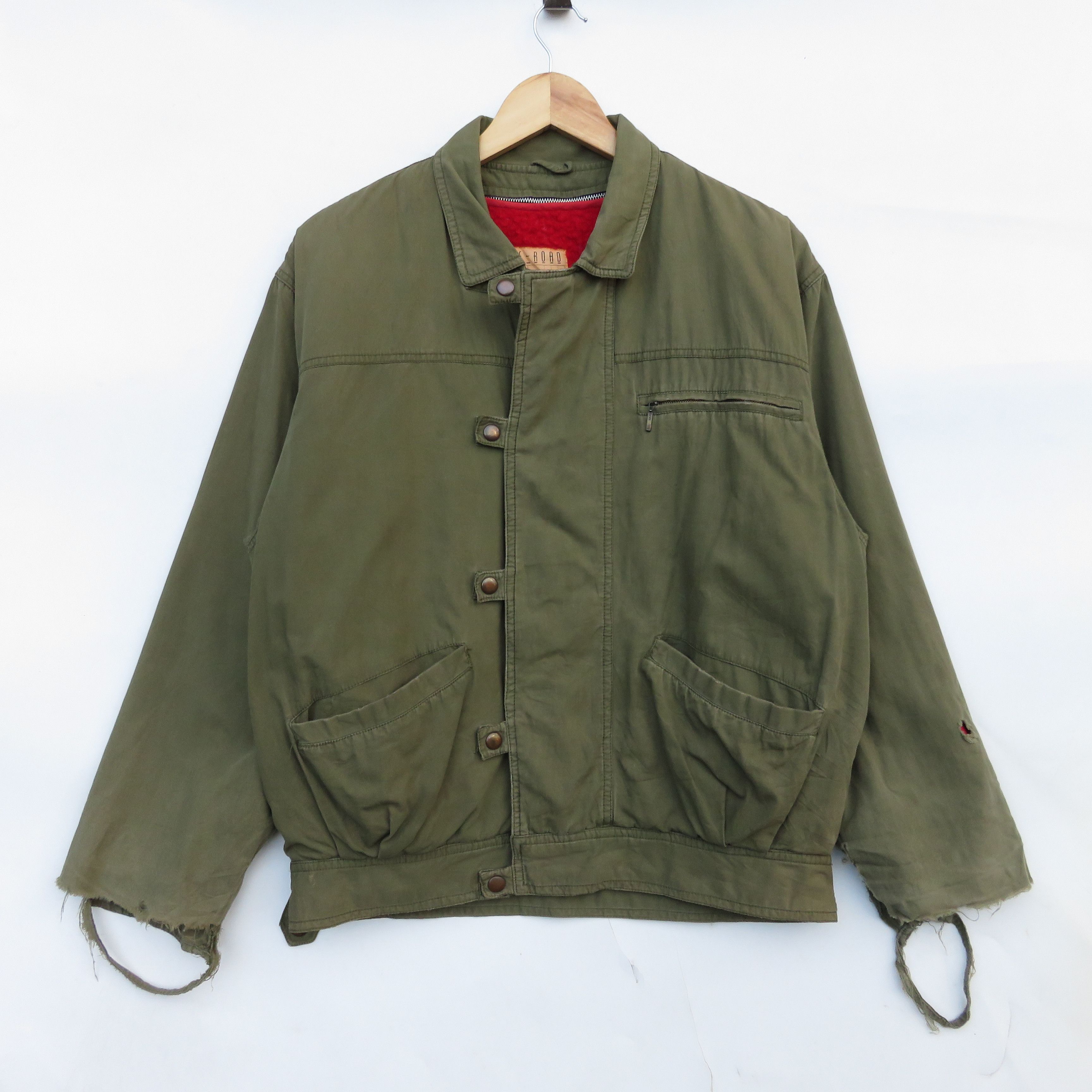 Vintage 1950s Olive Destressed Jacket