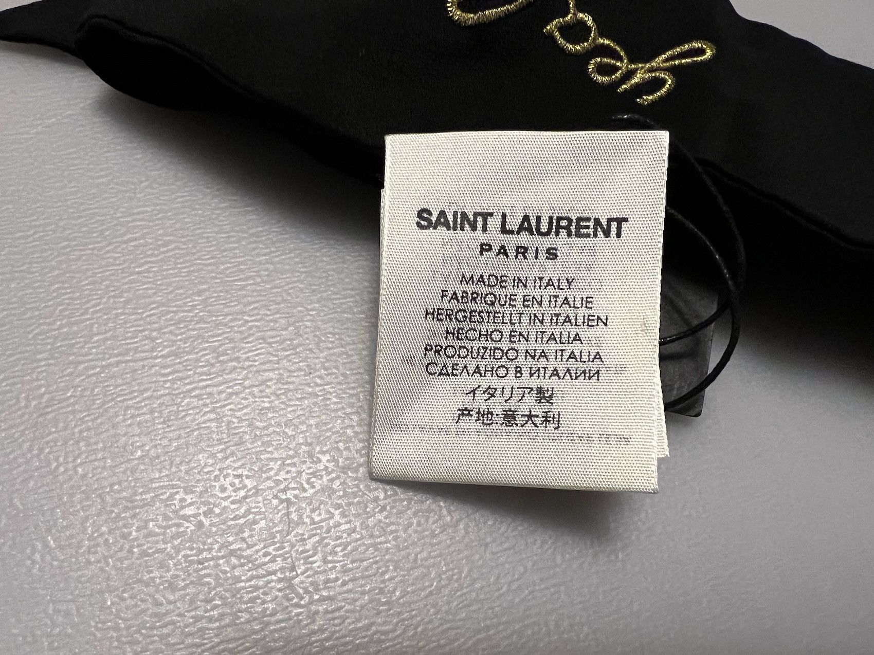 Hedi Slimane × Saint Laurent Paris SS'16 Silk Cuff Yeah Baby Size ONE SIZE - 3 Thumbnail