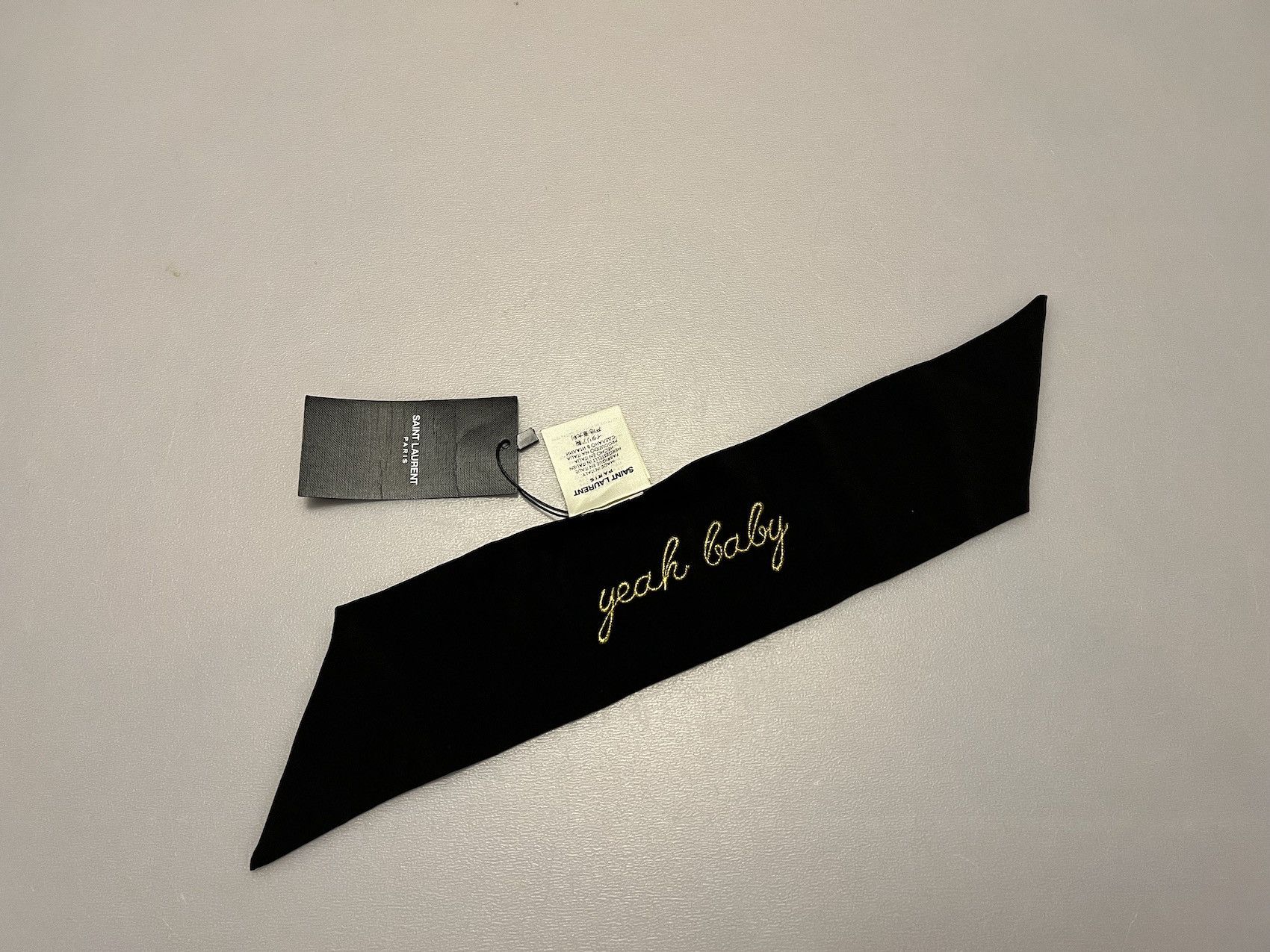 Hedi Slimane × Saint Laurent Paris SS'16 Silk Cuff Yeah Baby Size ONE SIZE - 2 Thumbnail
