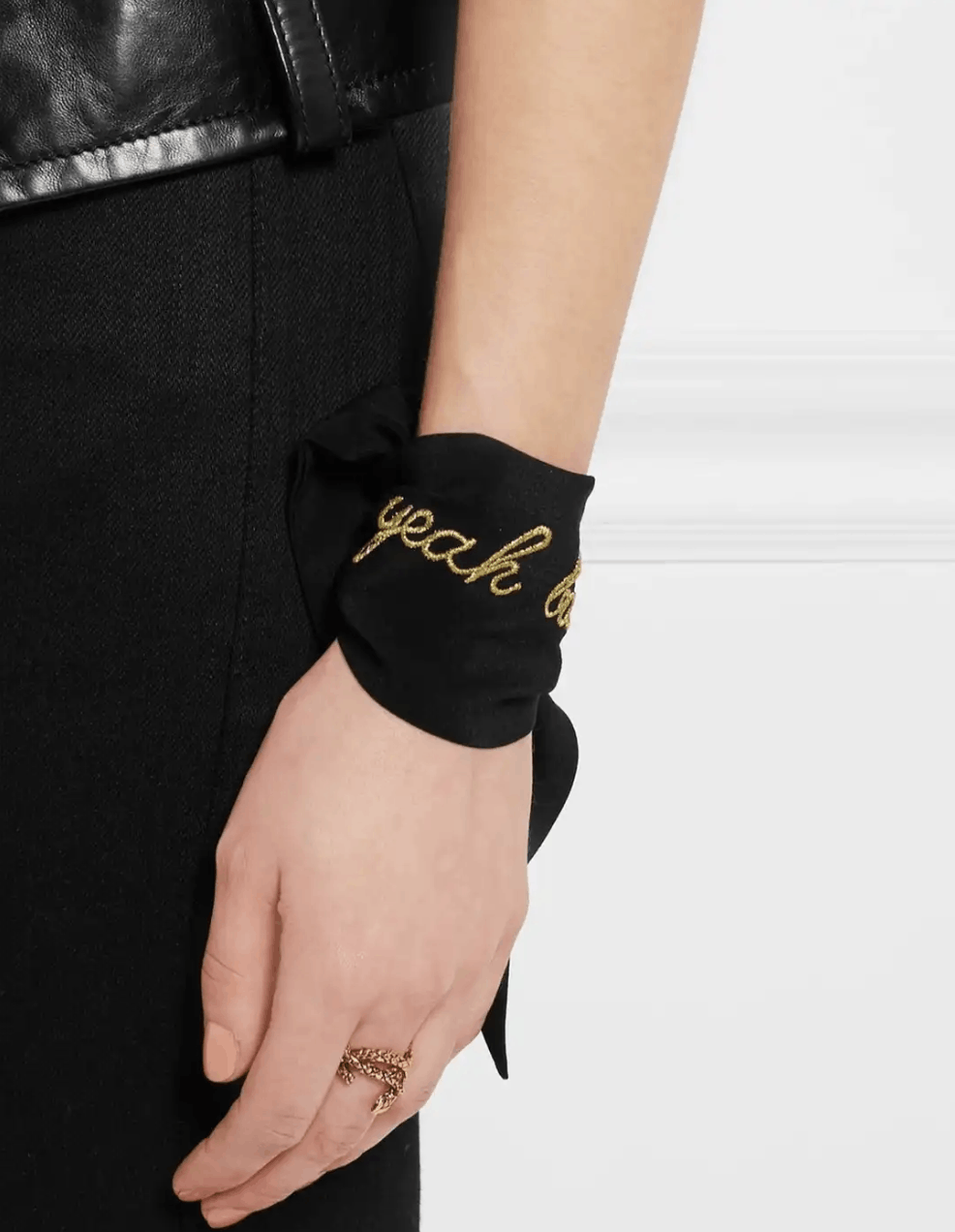 Hedi Slimane × Saint Laurent Paris SS'16 Silk Cuff Yeah Baby Size ONE SIZE - 1 Thumbnail