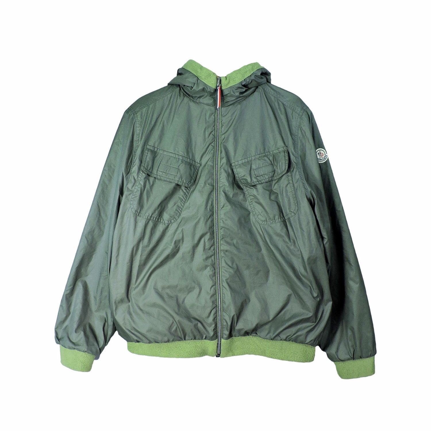 Husky × Moncler Moncler Husky Reversible Green Lightweight Jacket | Grailed