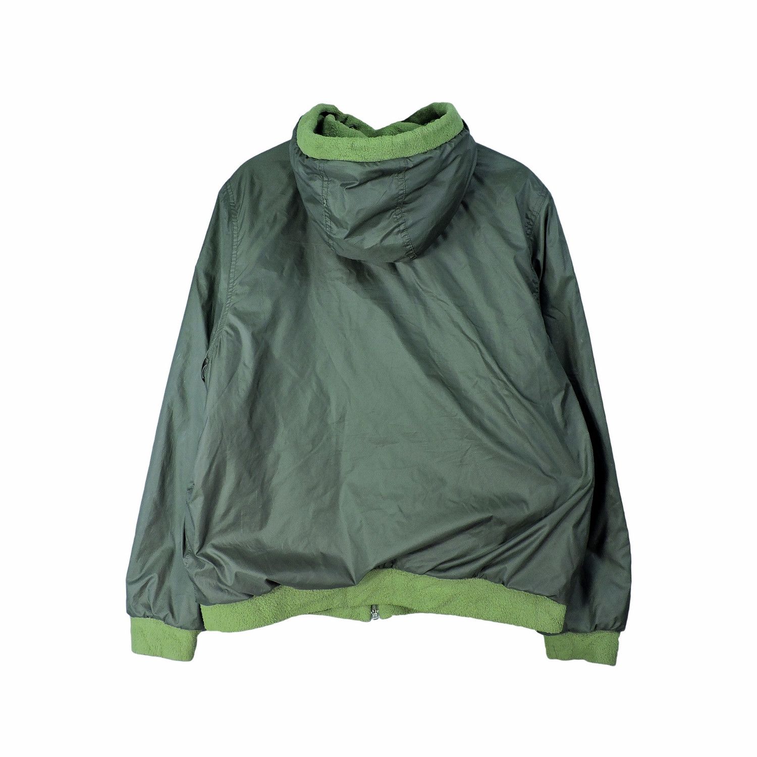 Moncler 90’S MONCLER HUSKY REVERSIBLE GREEN FLEECE JACKET Size US XS / EU 42 / 0 - 4 Thumbnail