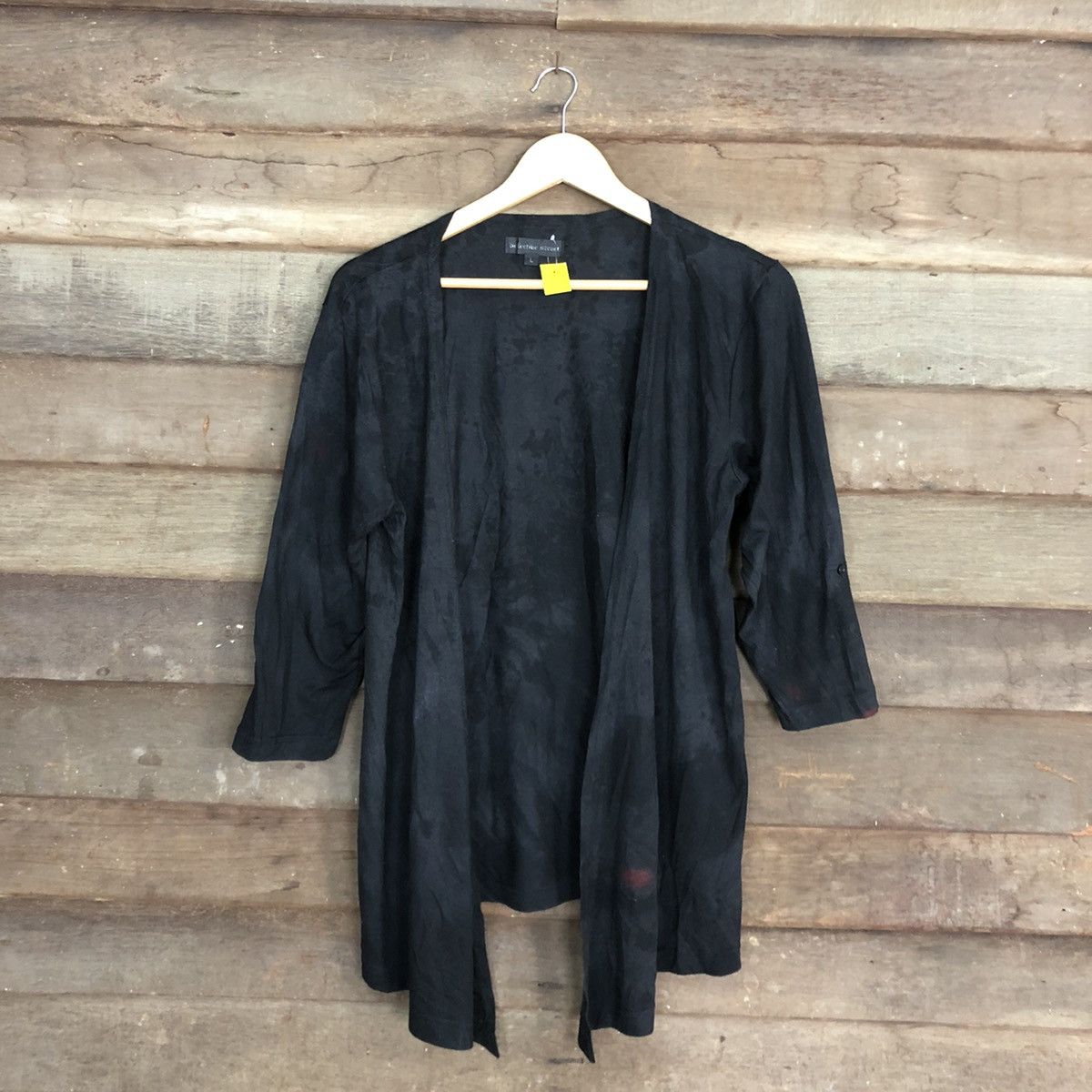 Japanese Brand Defective Struct faded Black punk cardigan Knitwear #3889 Size US M / EU 48-50 / 2 - 3 Thumbnail