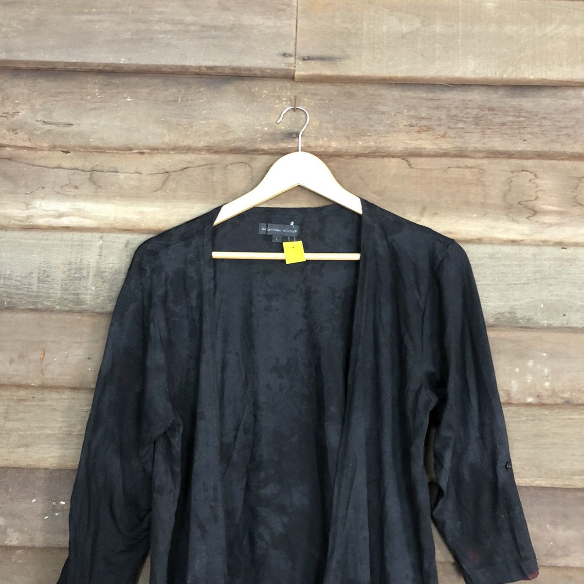 Japanese Brand Defective Struct faded Black punk cardigan Knitwear #3889 Size US M / EU 48-50 / 2 - 2 Thumbnail