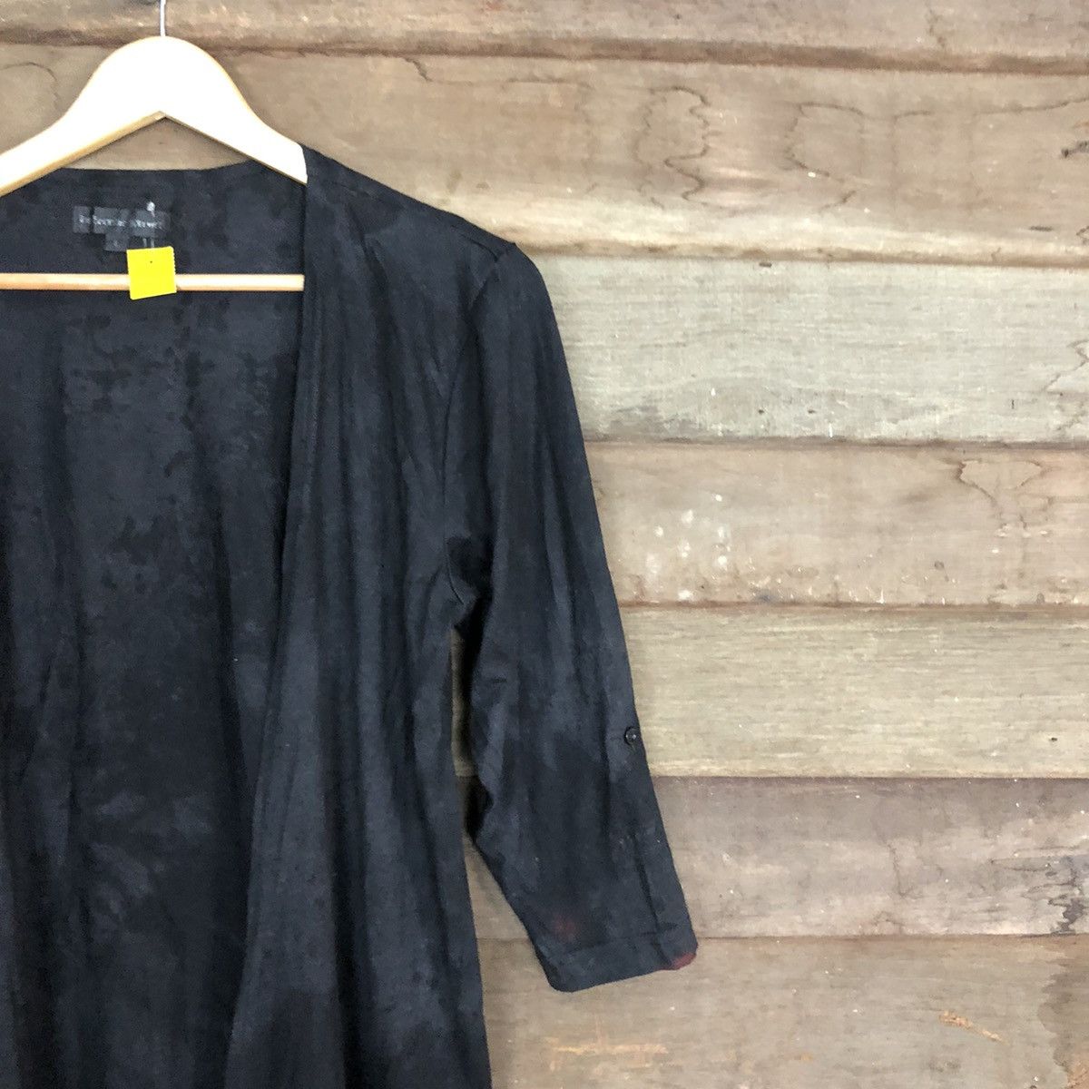 Japanese Brand Defective Struct faded Black punk cardigan Knitwear #3889 Size US M / EU 48-50 / 2 - 5 Thumbnail