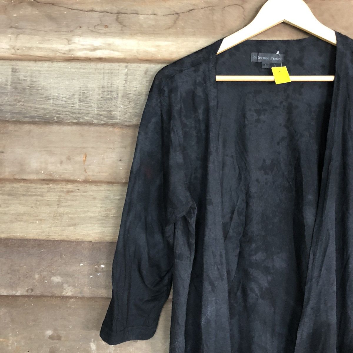 Japanese Brand Defective Struct faded Black punk cardigan Knitwear #3889 Size US M / EU 48-50 / 2 - 7 Thumbnail