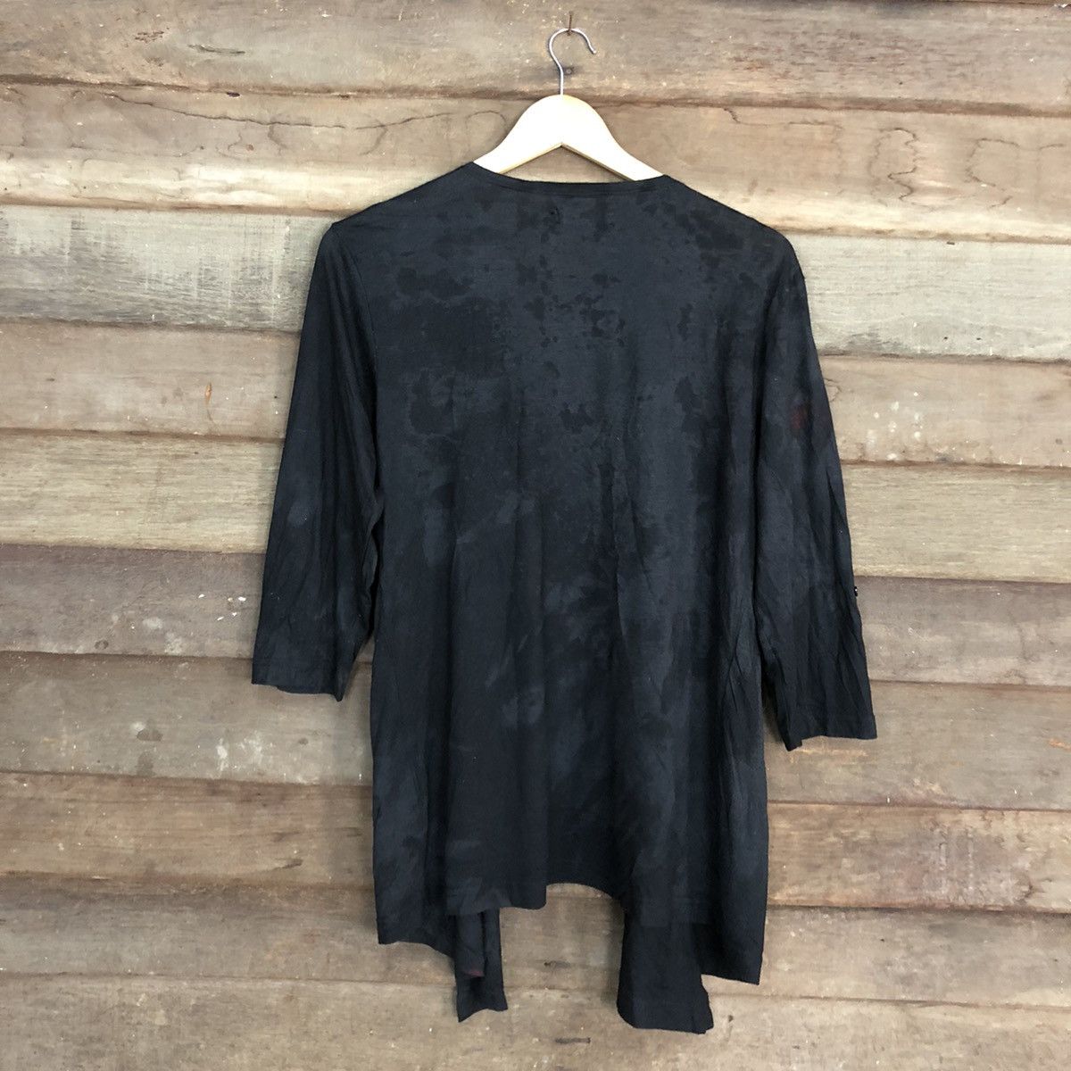 Japanese Brand Defective Struct faded Black punk cardigan Knitwear #3889 Size US M / EU 48-50 / 2 - 12 Thumbnail