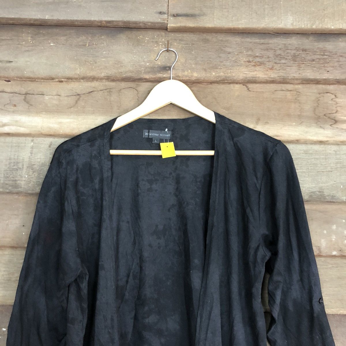 Japanese Brand Defective Struct faded Black punk cardigan Knitwear #3889 Size US M / EU 48-50 / 2 - 9 Thumbnail