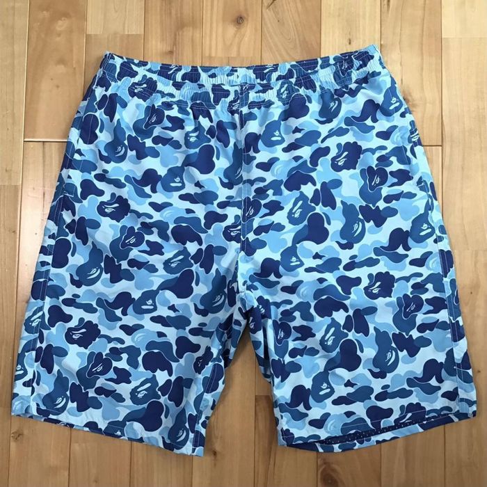 Bape BAPE ABC camo blue beach shorts a bathing ape ☆size 2XL