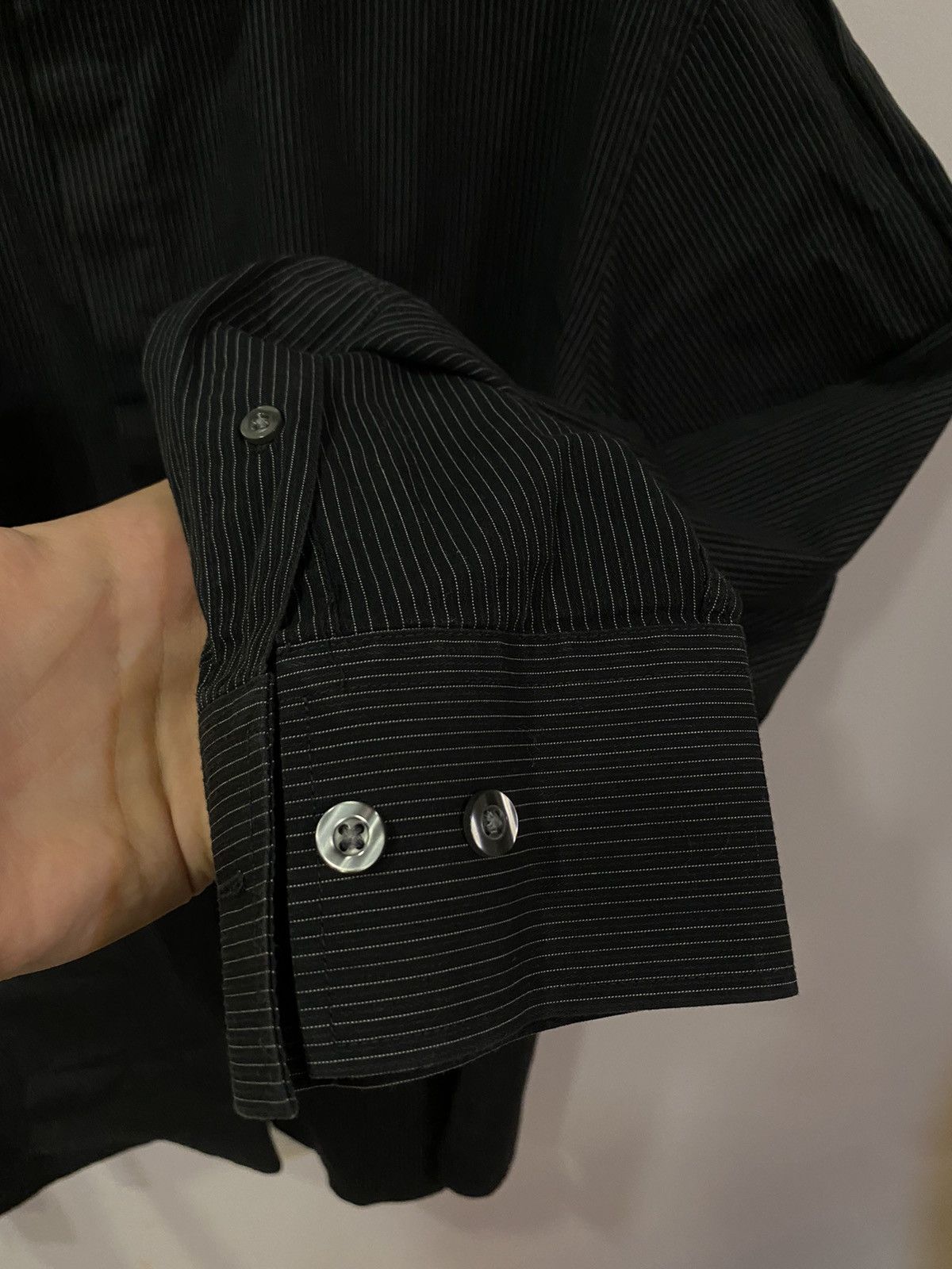 Yves Saint Laurent Black YSL Shirt Cotton Logo Yves Saint Laurent Shirt Size US S / EU 44-46 / 1 - 10 Thumbnail